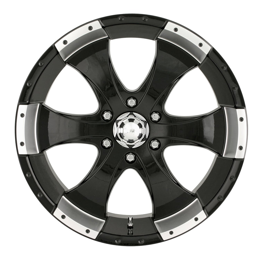 Black Ion Alloy 136 Machined Wheel (15x6"/5x114.3mm)