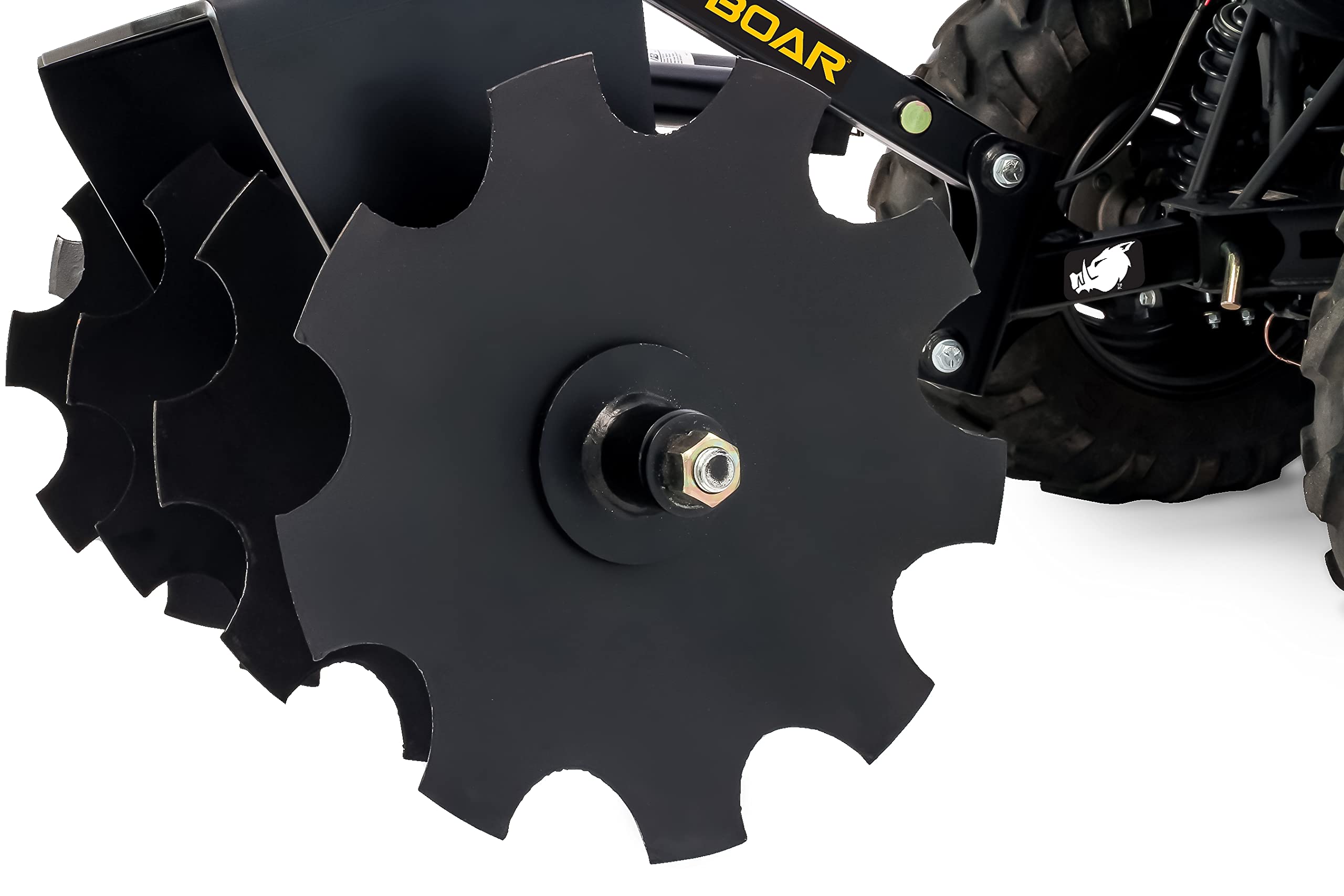Camco Black Boar ATV/UTV Disc Harrow Implement | Specifically Designed to Break up Tough Ground Thoroughly | (66001)