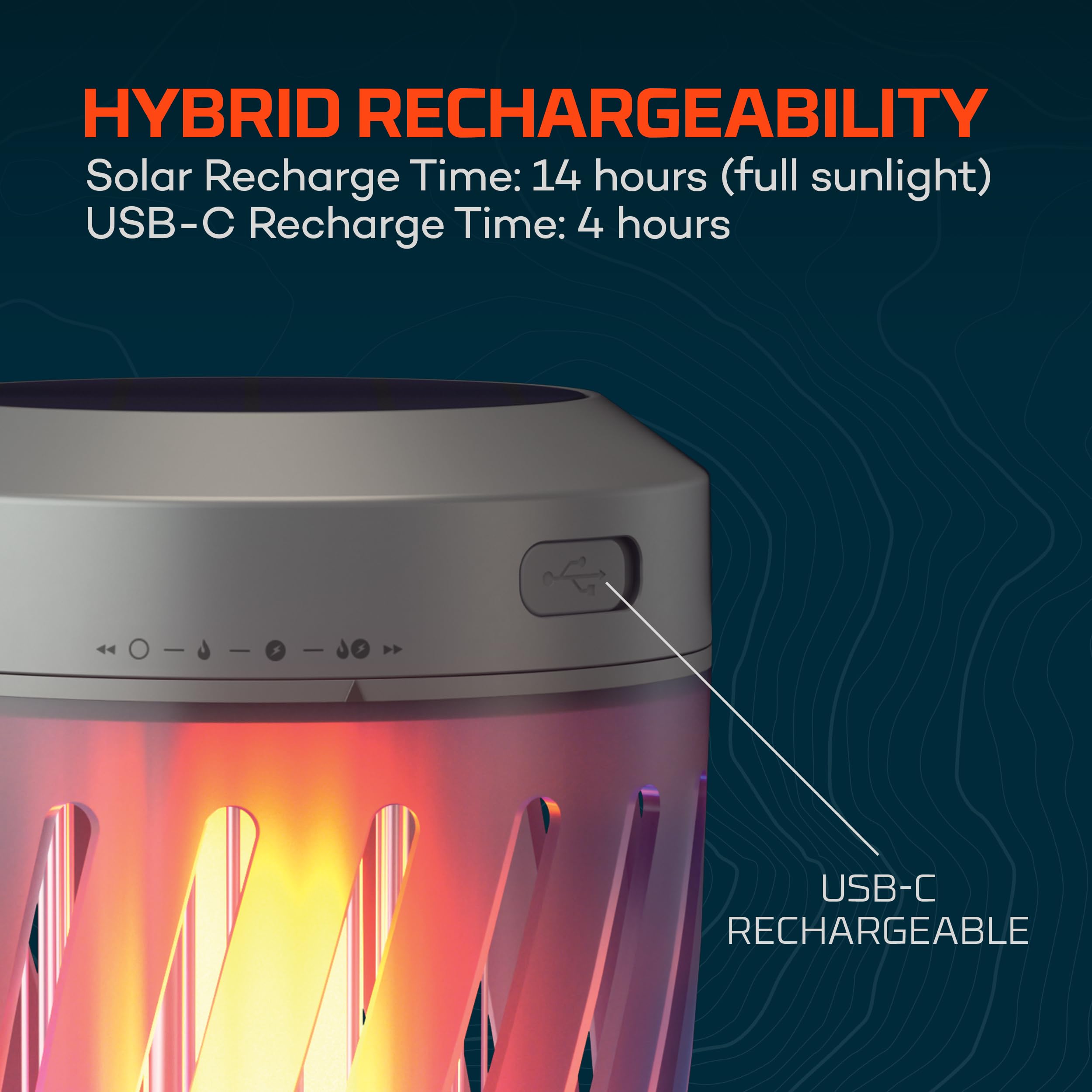 NEBO Zapper & Solar Lantern | Portable, Warm Light for Outdoor & Indoor Use, Insect Killing Electric, Solar Powered & USB-C Rechargeable Battery, Perfect for Bugs like Mosquitos, Flies & Gnats