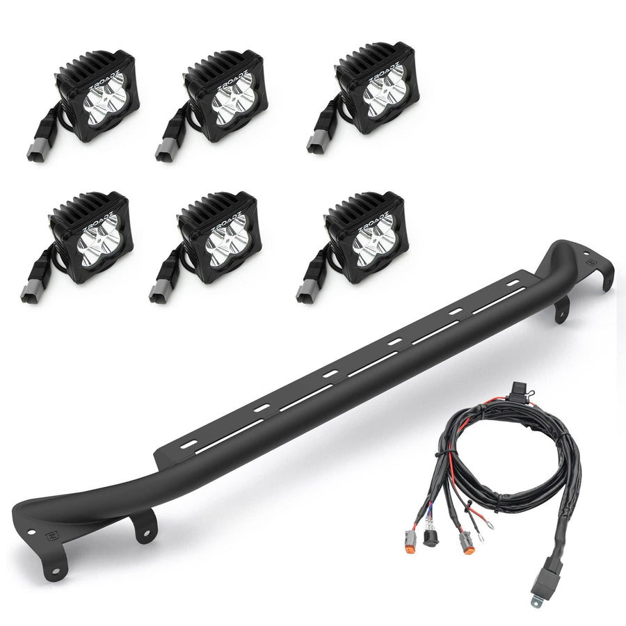 Ford Bronco ZROADZ Front Bumper Top LED KIT for a 2021-2022 Ford Bronco, Includes (6) 3 inch LED Light Pods - Part # Z325431-KIT