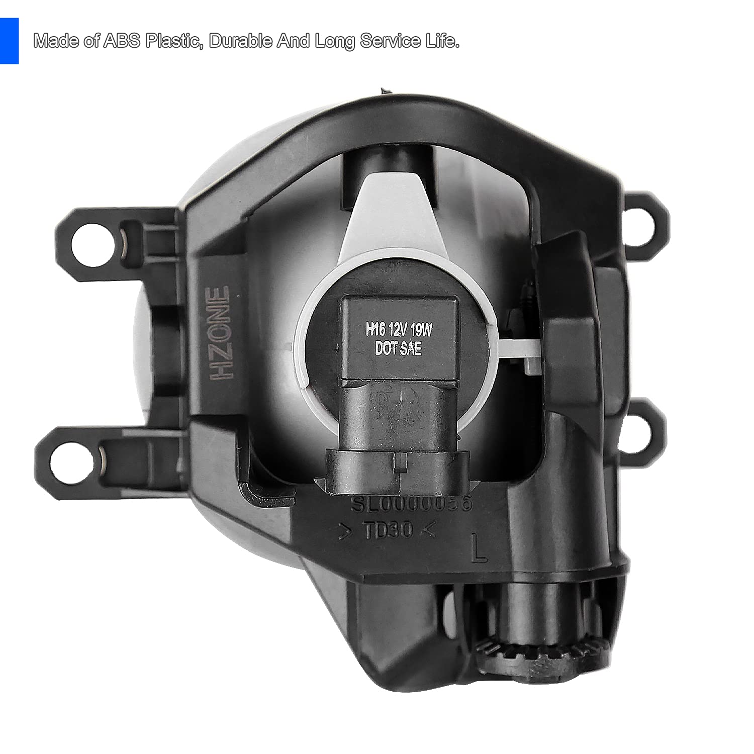 Fog Lights SPEC-D TUNING + Wiring Kit + Switch Compatible with 2014-2016 Toyota Corolla, L+R Pair Assembly