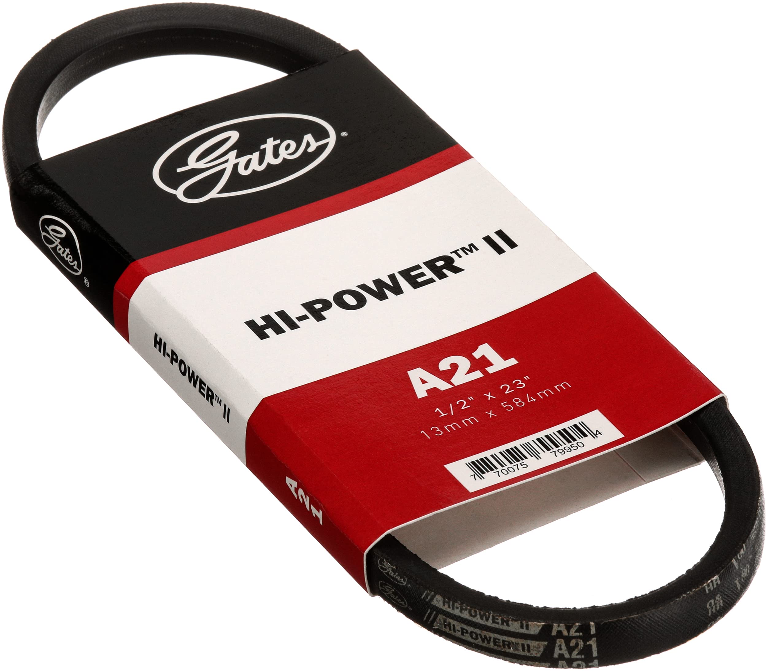 Gates Hi-Power II A21 Accessory Drive Belt for AP21 Serpentine Cooling System Drive Belts
