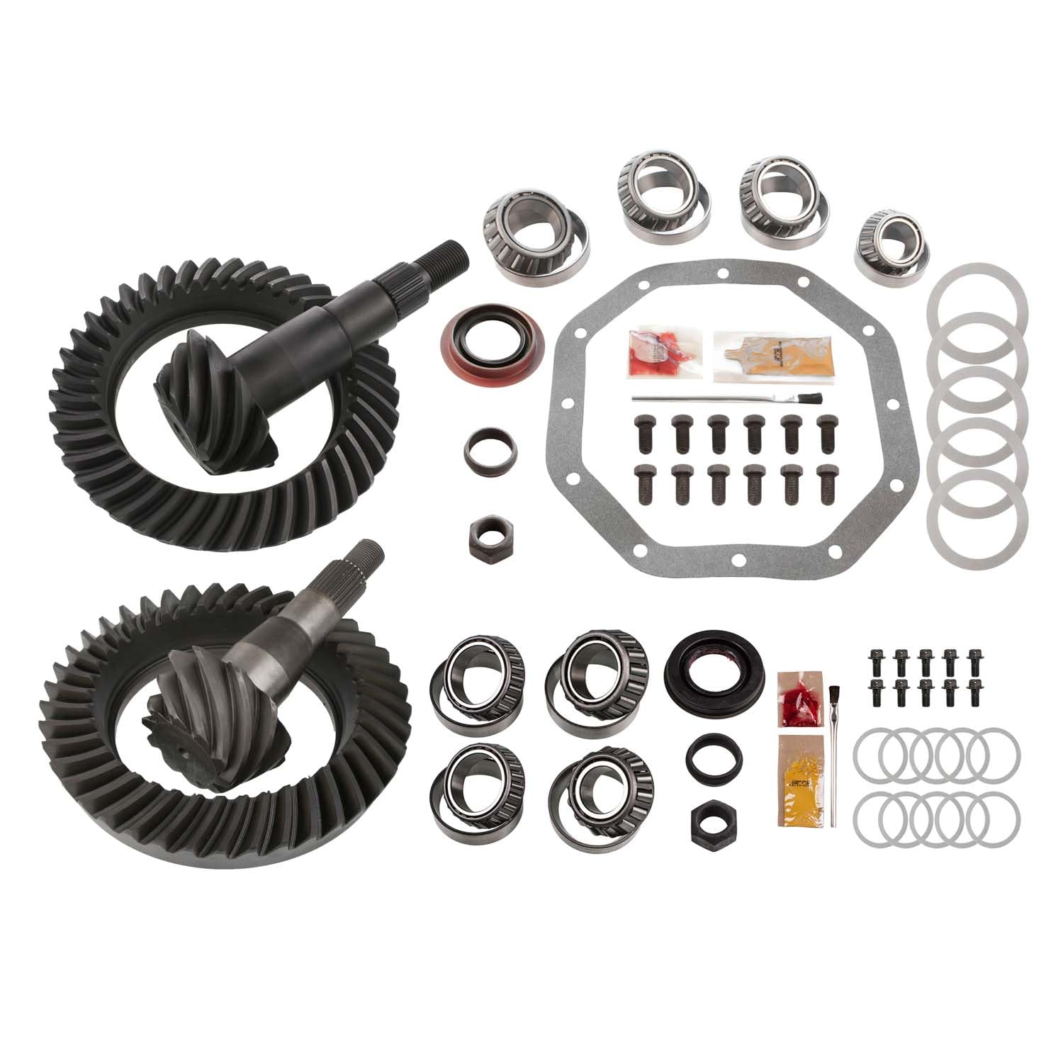 Motive Gear Differential Ring & Pinion Bearing Rebuild Kit MGK-405 For Dodge Ram 1500 Ratio 4.10, 10 & 12-Bolt 27/29 Spline, 10 Pinion & 41 Ring Tooth – Fits Chrysler 8.0" Front & 9.25" Rear Axles