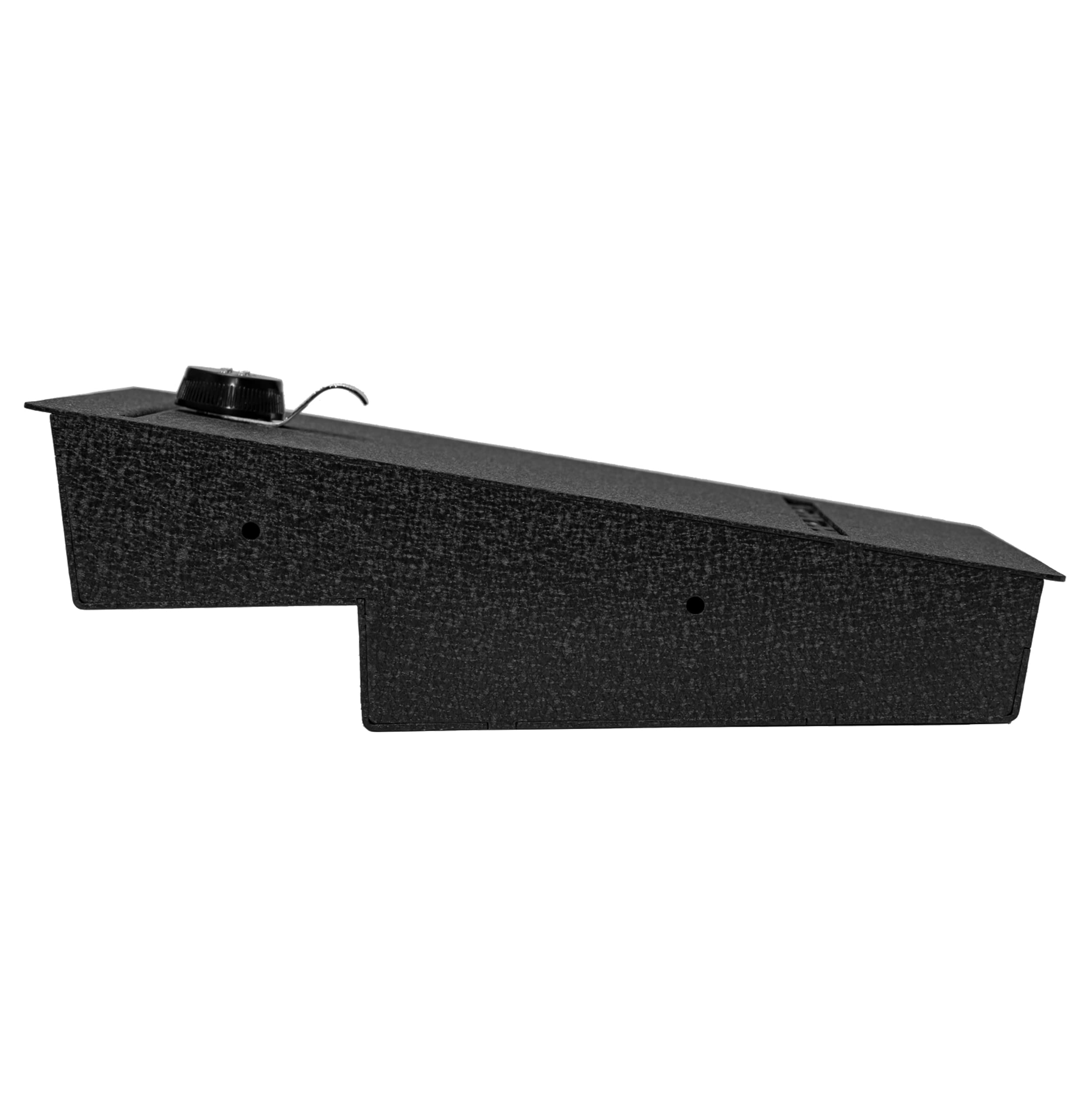 Under Seat Safe Box Black Horse, Black Gun Box Organizer, with 4 Digit Combination Resettable Lock Compatible with 14-19 Silverado/Sierra 1500|15-20 Silverado-Sierra 2500HD/3500HD
