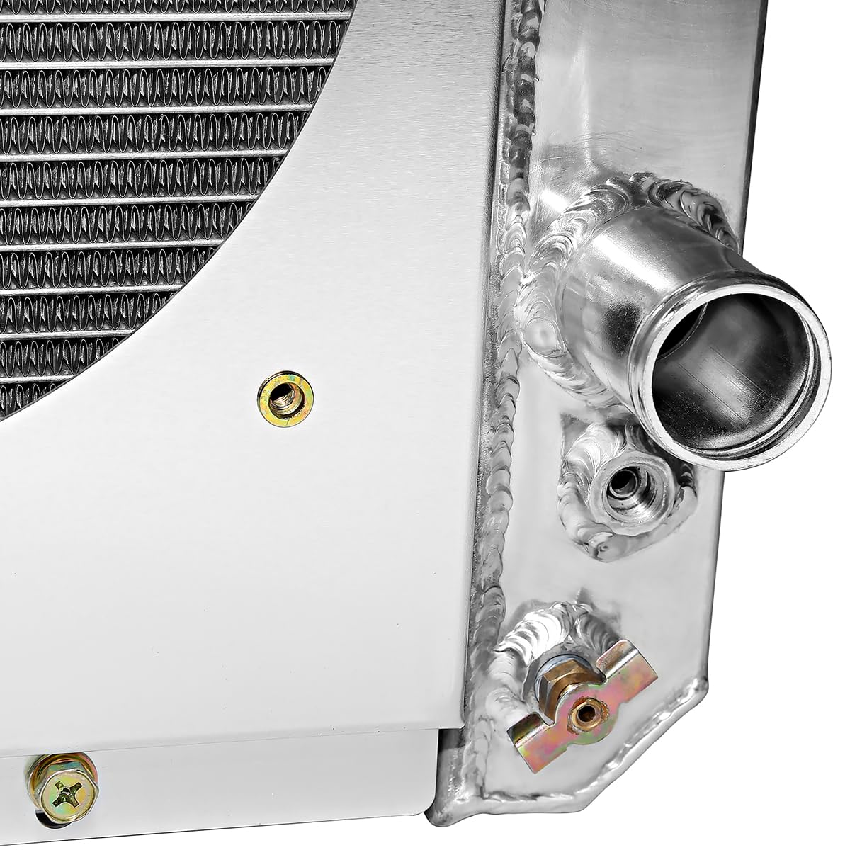 3 Row Radiator with Fan Shroud Spec-D Tuning Aluminum Compatible with 1982-1992 Chevrolet Camaro V8