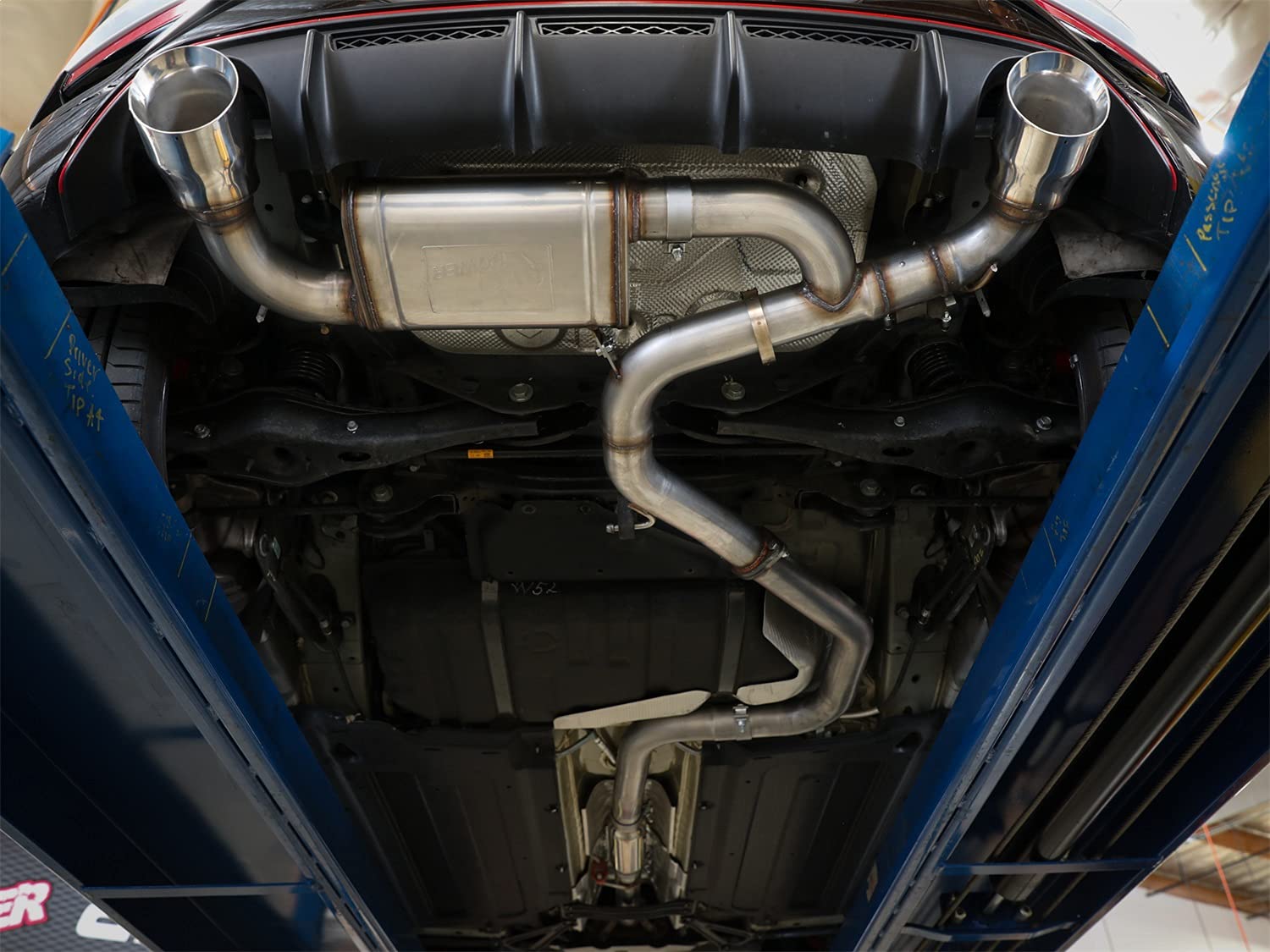 Takeda aFe Power 49-37007-P 3 IN 304 Stainless Steel Axle-Back Exhaust System w/Polished Tips