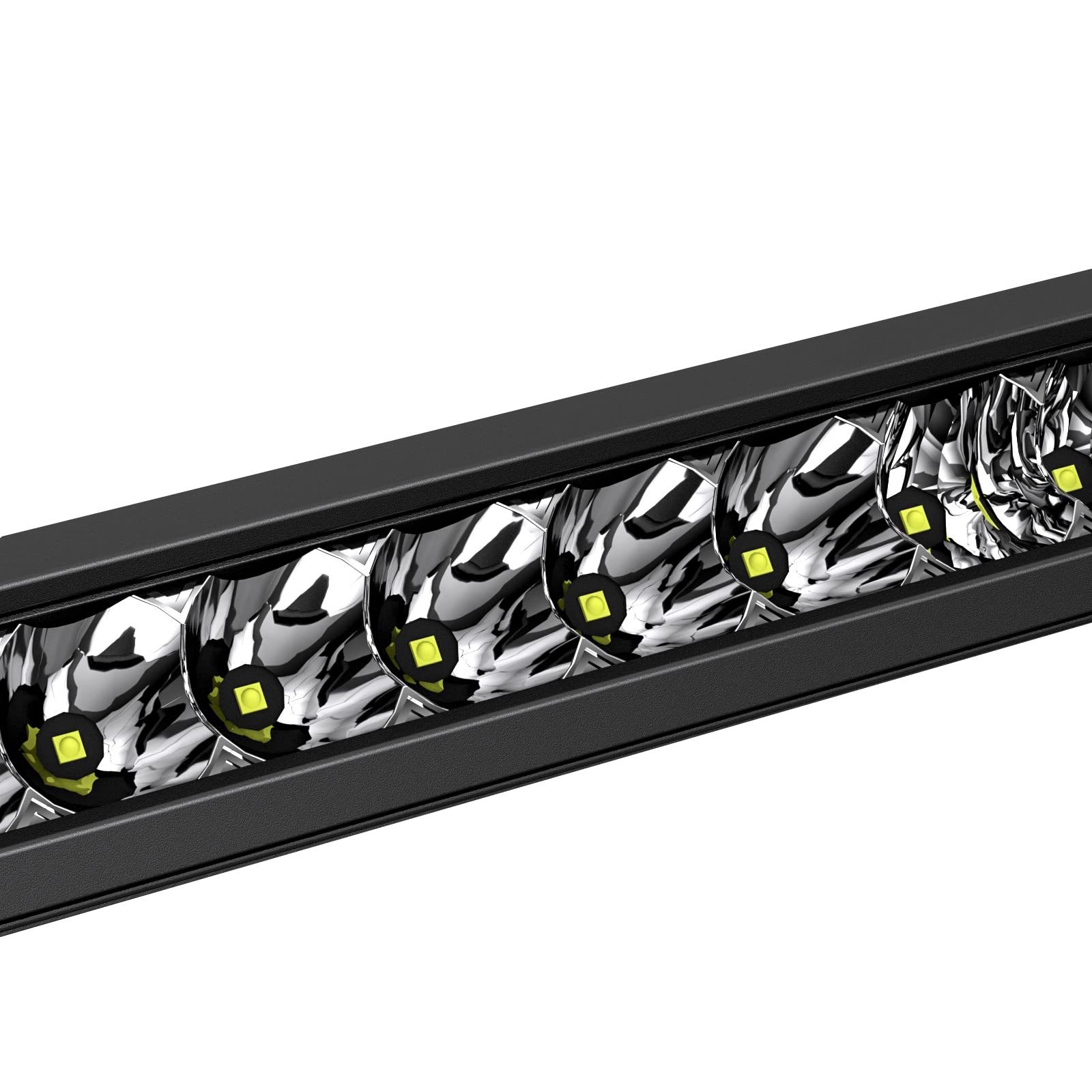 Heavy Duty Black Horse RUGGED Grille Brush Bumper Guard Modular Come With Single Row LED Light Compatible with 2018-2024 Ford Expedition-RU-FOEX18-B-K2