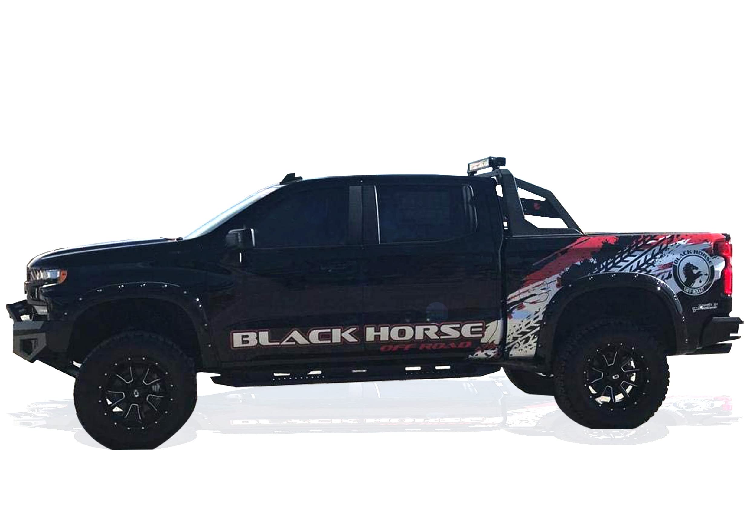 Armour Black Horse Roll Bar Matte Black Includes 1 40" LED Light Bar Compatible with 2015-2022 Chevrolet Colorado|2015-2022 GMC Canyon|2015-2024 Toyota Tacoma-RB-AR3B-KIT