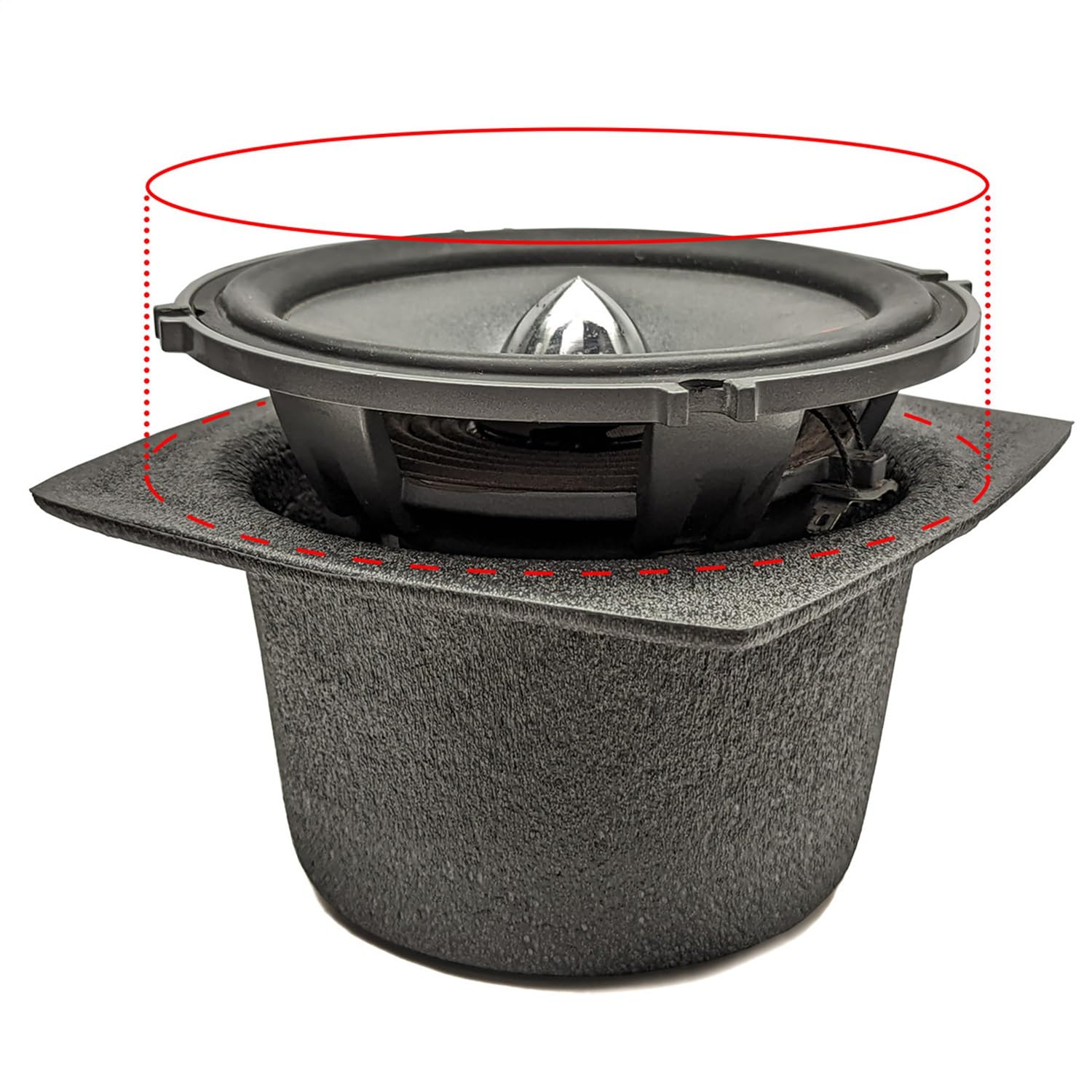 Design Engineering Boom Mat 050320 Speaker Baffles, 5.25" Round (Pack of 2)