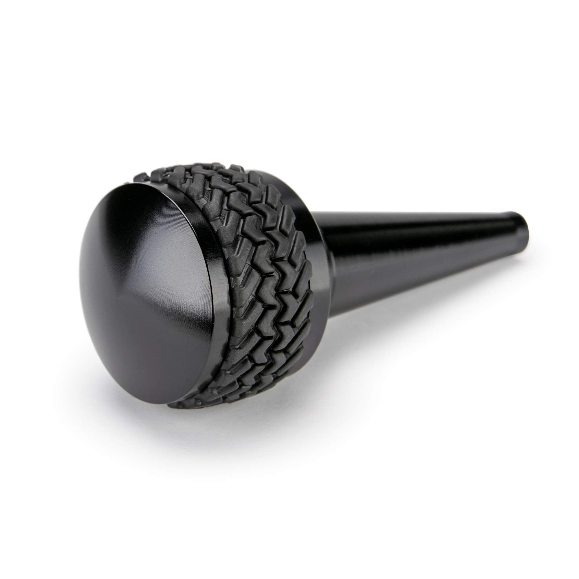 Shift Knob DV8 Offroad Replacement for 2011-2018 Wrangler JK | Automatic Transmission | Billet Aluminum Construction | Rubber Tire Tread Grip