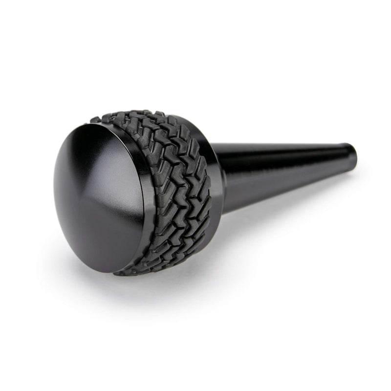 Shift Knob DV8 Offroad Replacement for 2011-2018 Wrangler JK | Automatic Transmission | Billet Aluminum Construction | Rubber Tire Tread Grip
