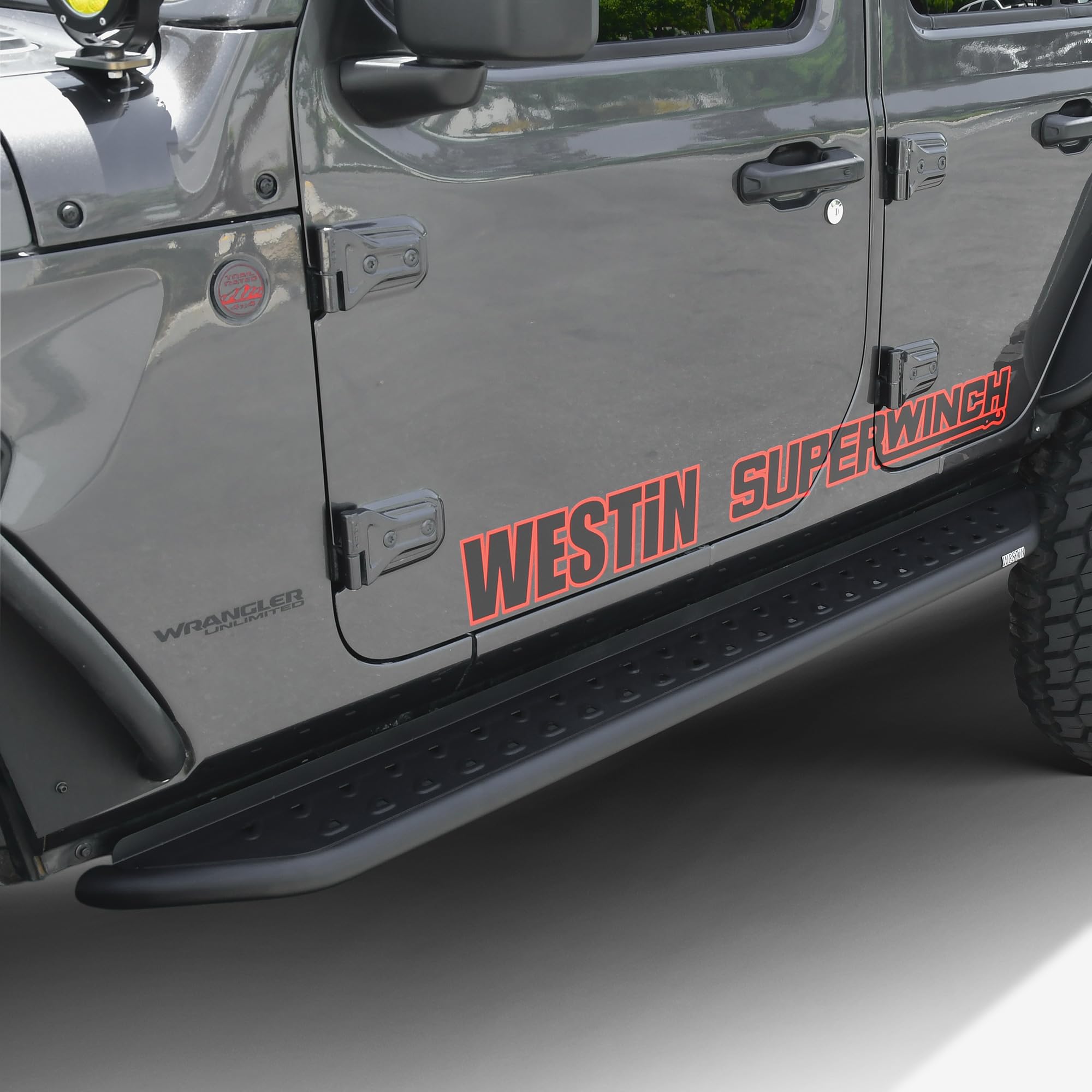Outlaw Running Boards Westin 28-34065 fits 2018-2023 Wrangler JL Unlimited 4 Door Textured Black 1 Pair