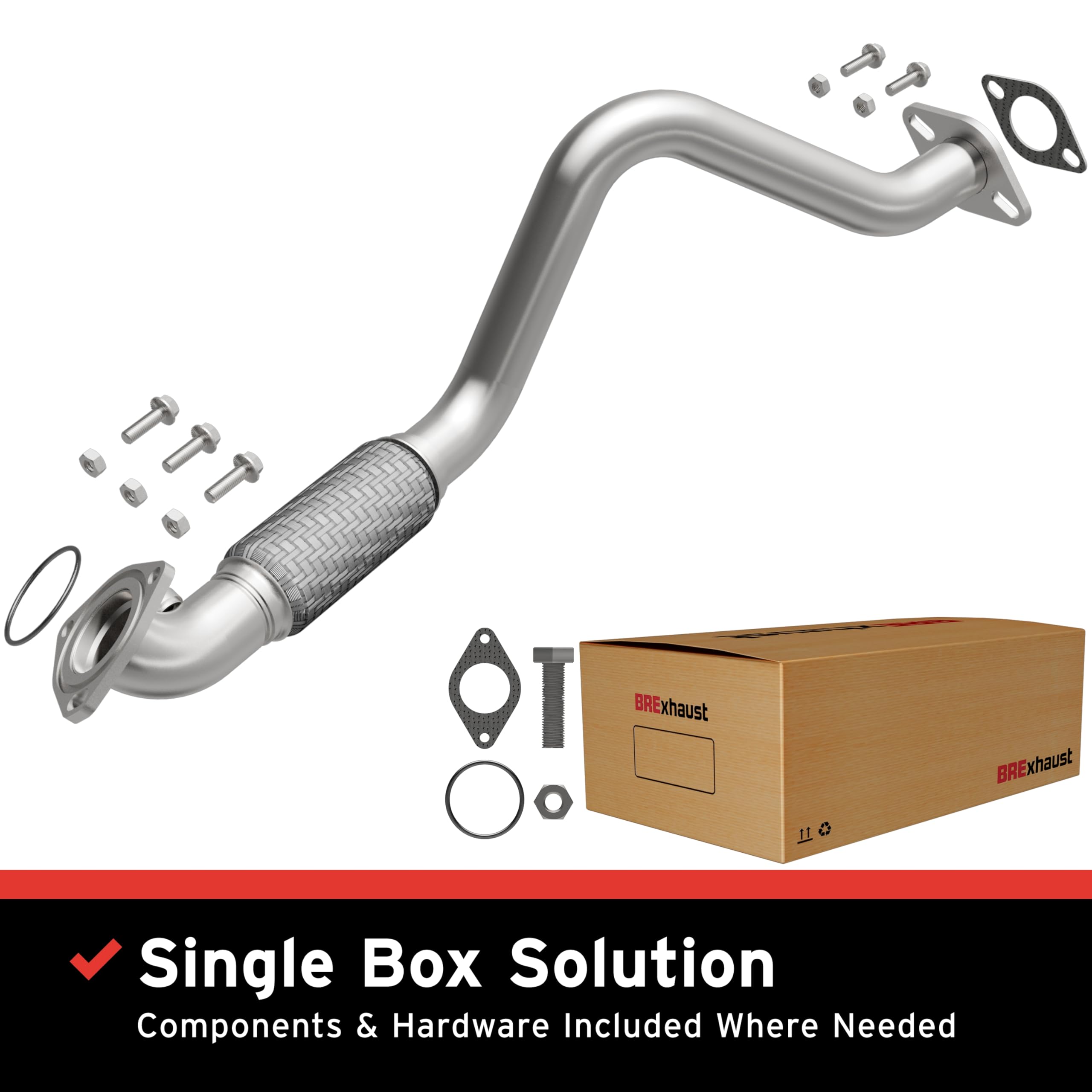 Replacement BRExhaust Front Pipe Kit 107-0159: Direct-Fit, Compatible with 09-11 Aveo5 1.6L