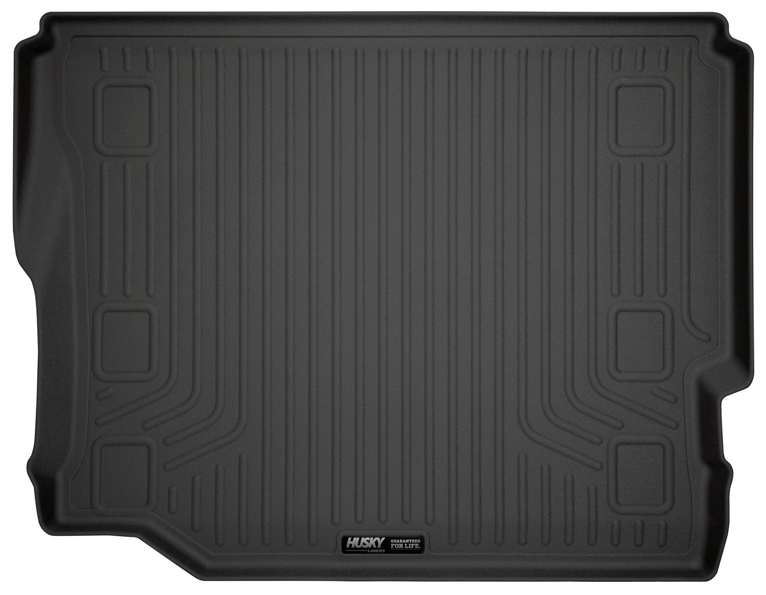 Husky Liners Cargo Liner Weatherbeater | Fits 2018-2025 Jeep Wrangler JK/JL 4-Door w/Leather Seats & Without Subwoofer | 1-pc Black - 20731