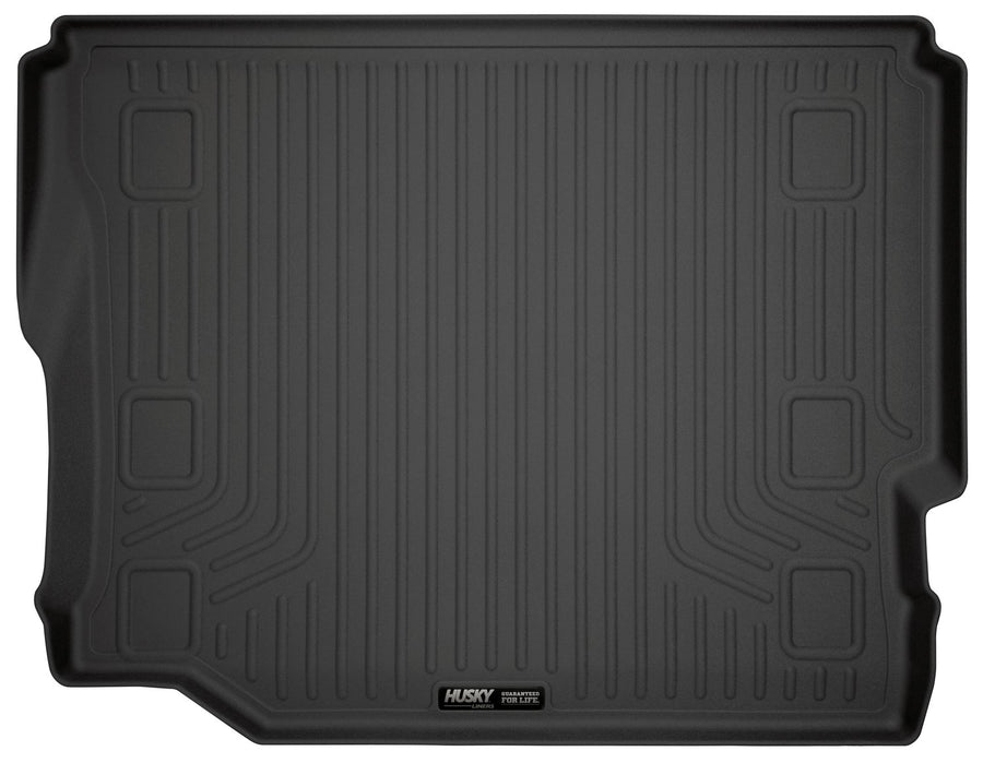 Husky Liners Cargo Liner Weatherbeater | Fits 2018-2025 Jeep Wrangler JK/JL 4-Door w/Leather Seats & Without Subwoofer | 1-pc Black - 20731