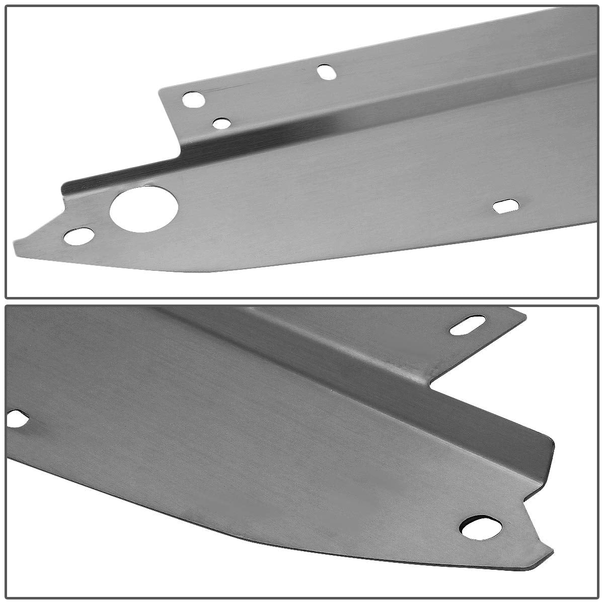 Radiator Support Cover NRG Innovations with Vent, Stainless Steel Engine Bay Air Diversion Panel with Logo Plate, For 05-07 Scion TC, NRG-DVP-3051