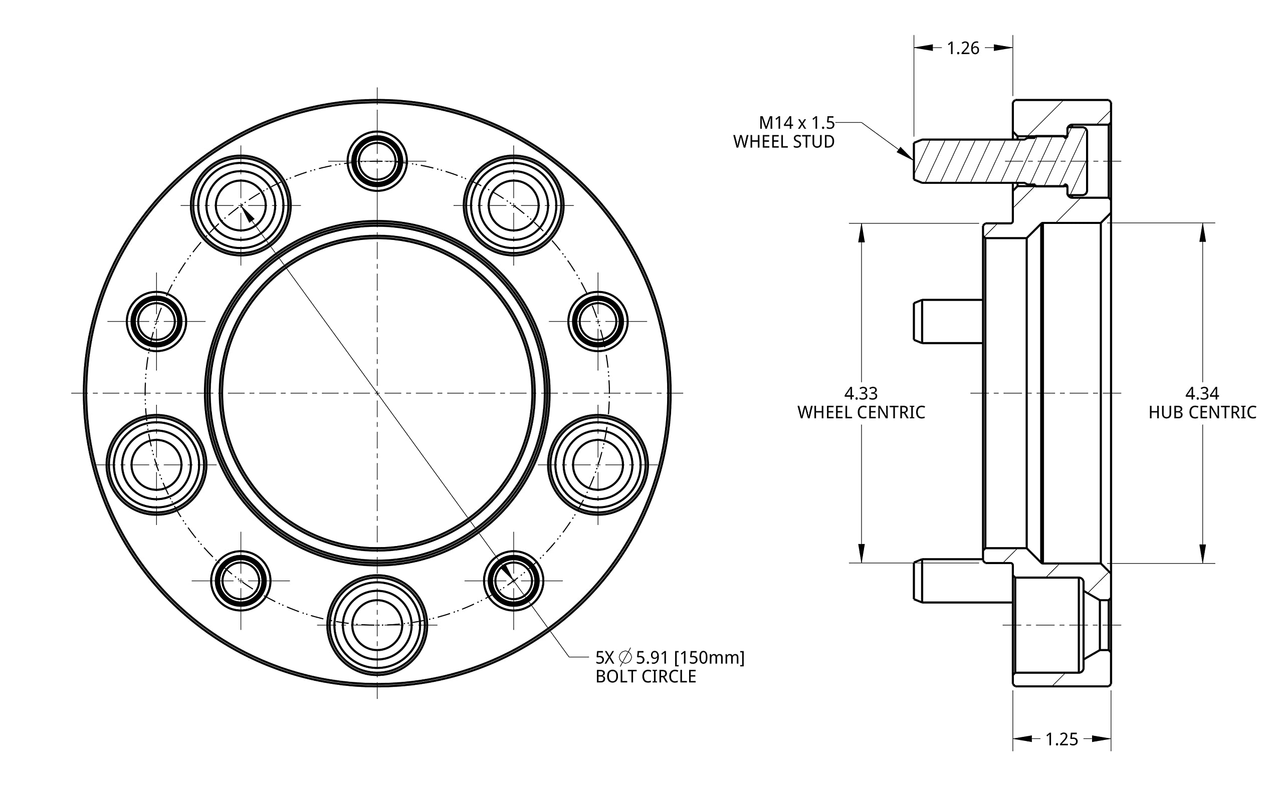 Blue Spidertrax WHS023 Wheel Spacer Kit