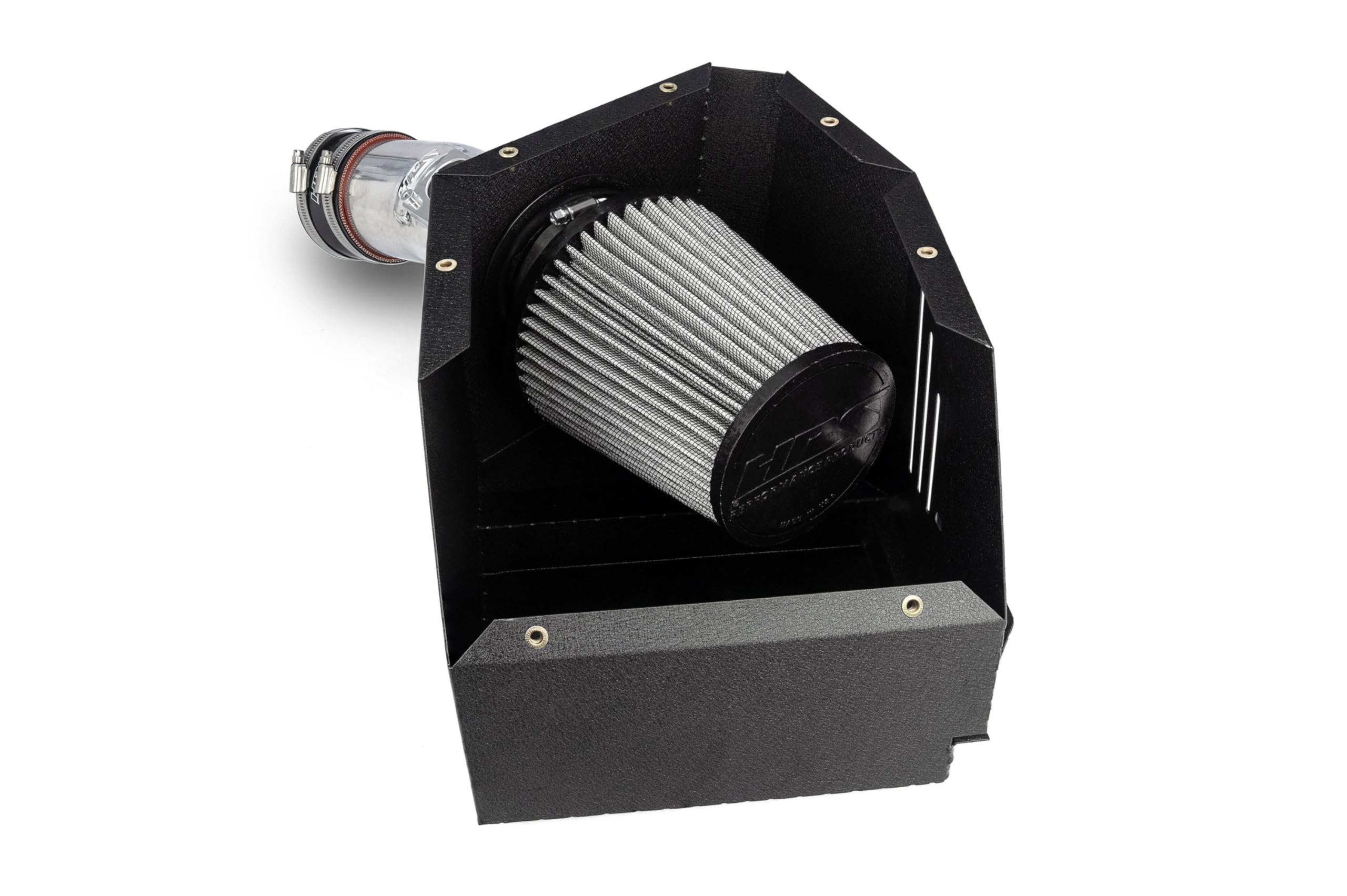 HPS Air Intake Kit Polish with Heat Shield Cool Ram Compatible for 2023-2024 Toyota GR Corolla 1.6L Turbo, 827-735P