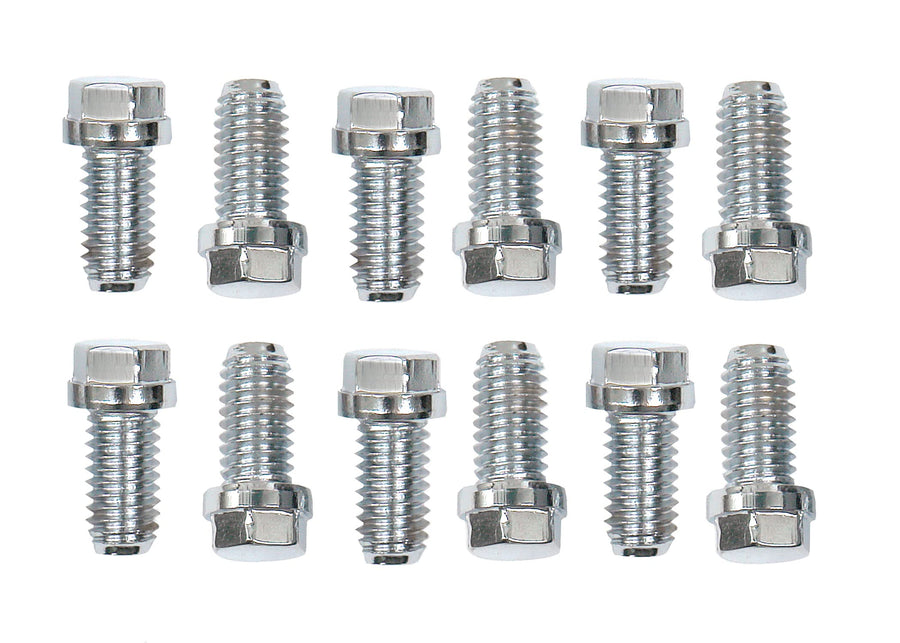 Stainless Steel Mr. Gasket Header Bolts, 3/8-16X3/4 12Pc, Silver (2210G)