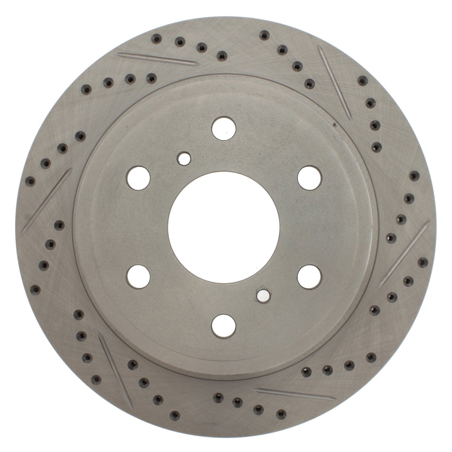StopTech 227.66065L Brake Rotor Select Sport Drilled and Slotted; Rear Left