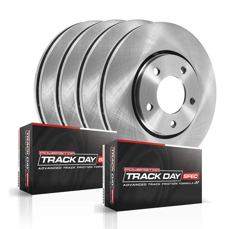 Track Day Power Stop TDSK8365 Front and Rear Brake Pads For Volkswagen Jetta 2019-2022 [Model Specific]