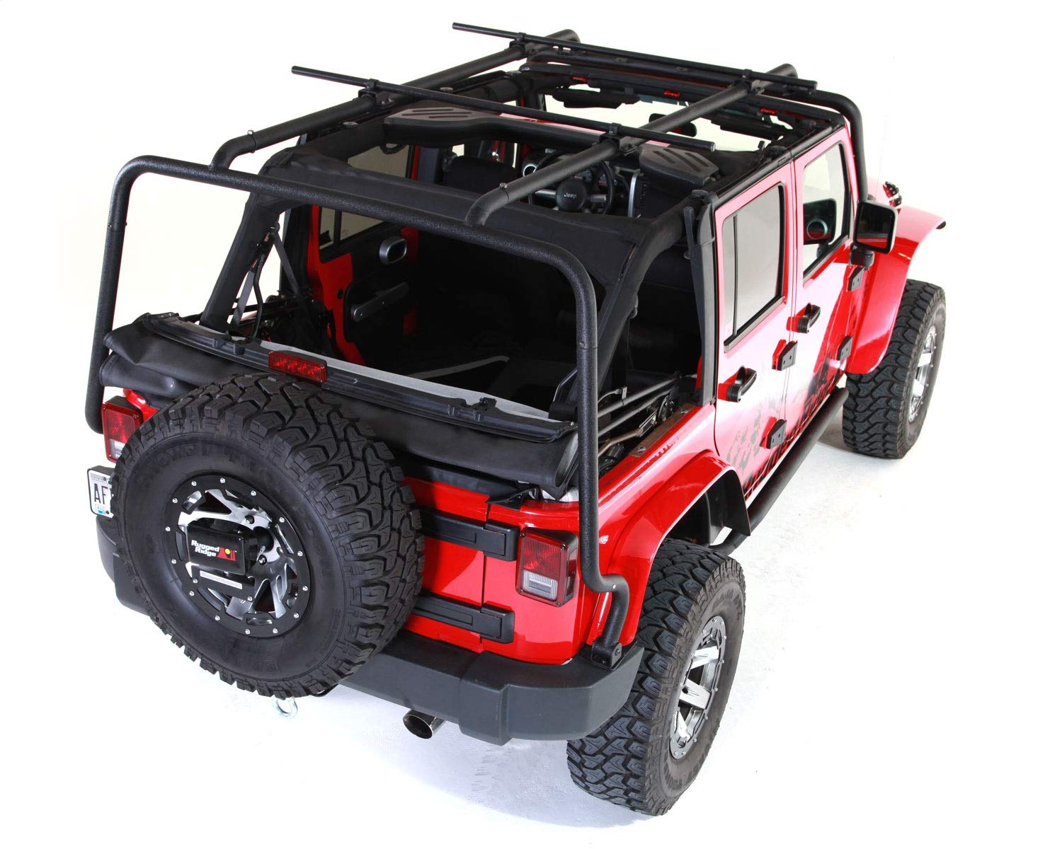 Sherpa Roof Rack Rugged Ridge 11703.02; 07-18 Jeep Wrangler JKU, 4 Door