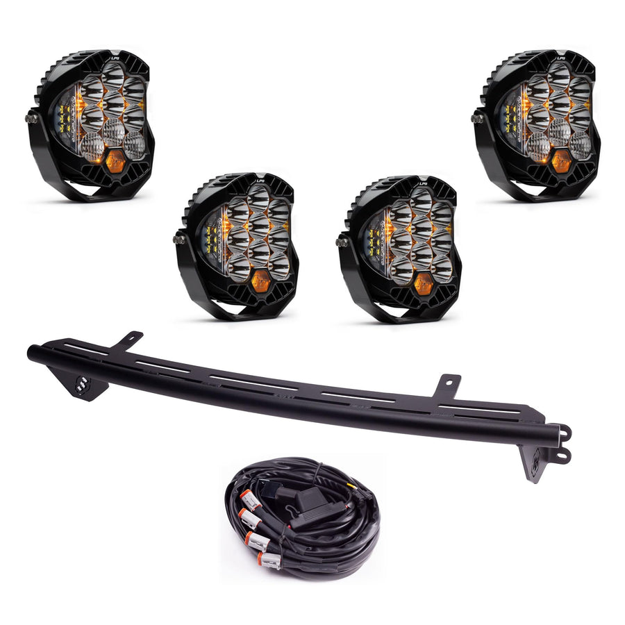 Baja Designs LP9 Pro LED Light Kit Bull Bar for Ford F-250/350 2023+ with Upfitter - Lifetime Protection (Driving Combo/Multi-Pattern - Clear)