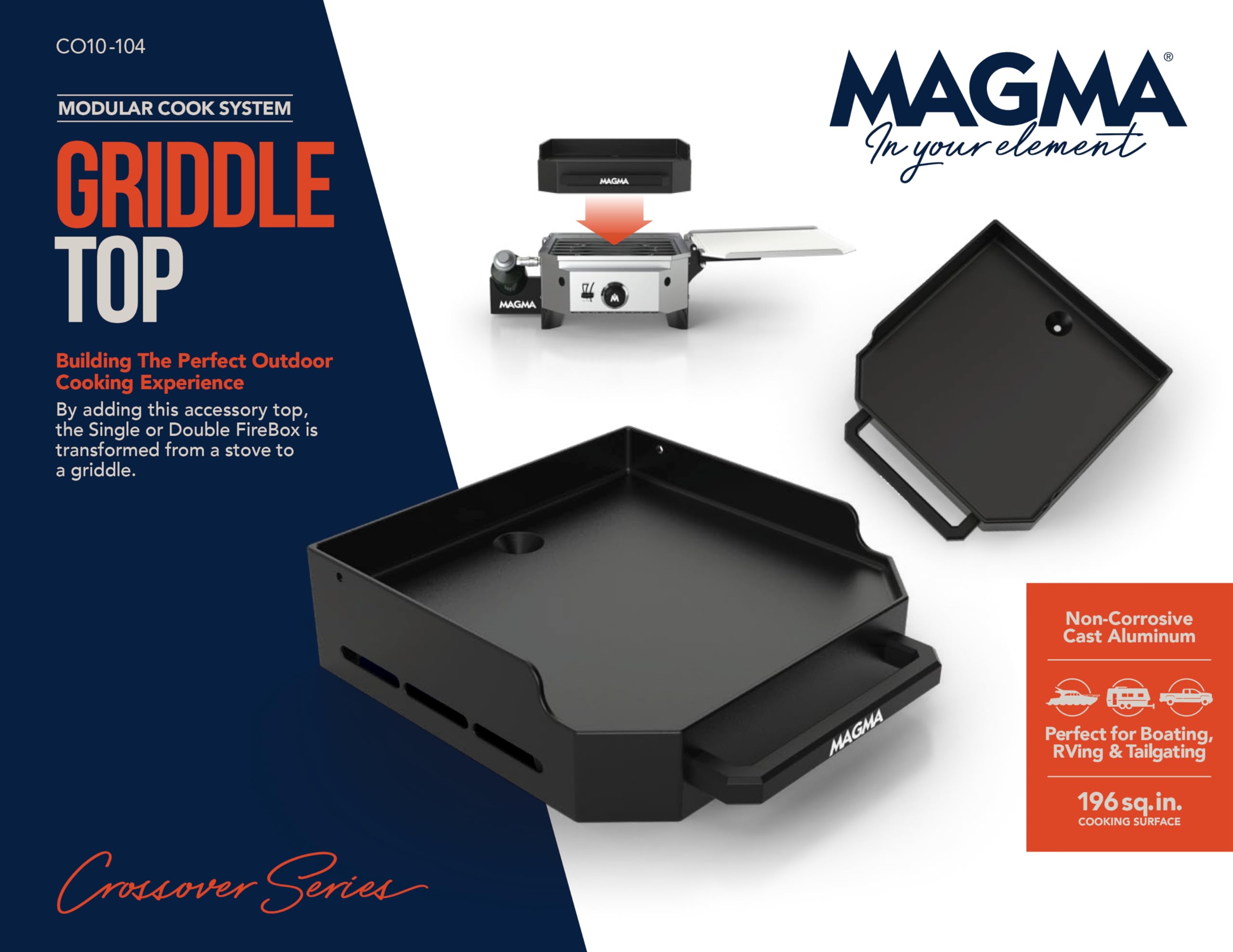 Crossover Series, Griddle Top, MAGMA Products, CO10-104