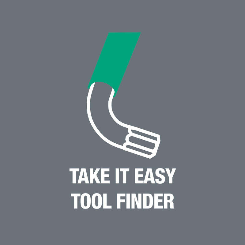 Wera Torx L-Key Set 05024179001 967 Sl/9 with Holding Function,MULTI