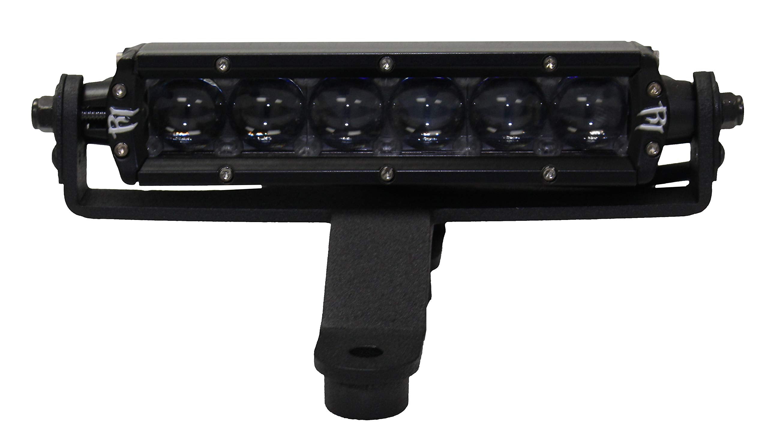 Go Rhino Windshield Cowl XE LED Light Mounts for 6" Single Row LED Bars | Mild Steel, Textured Black | 730060T | Fits 2018-2024 Jeep Wrangler JL/JLU; 20-24 Jeep Gladiator JT Excludes Mojave
