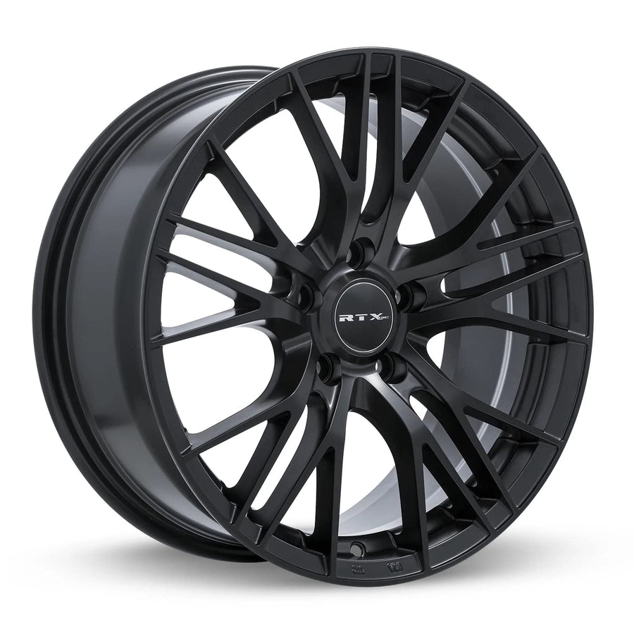 Custom RTX VERTEX Wheel - 17x7.5, 38 Offset, 5x108 Bolt Pattern, 63.4mm Hub - Satin Black Rim