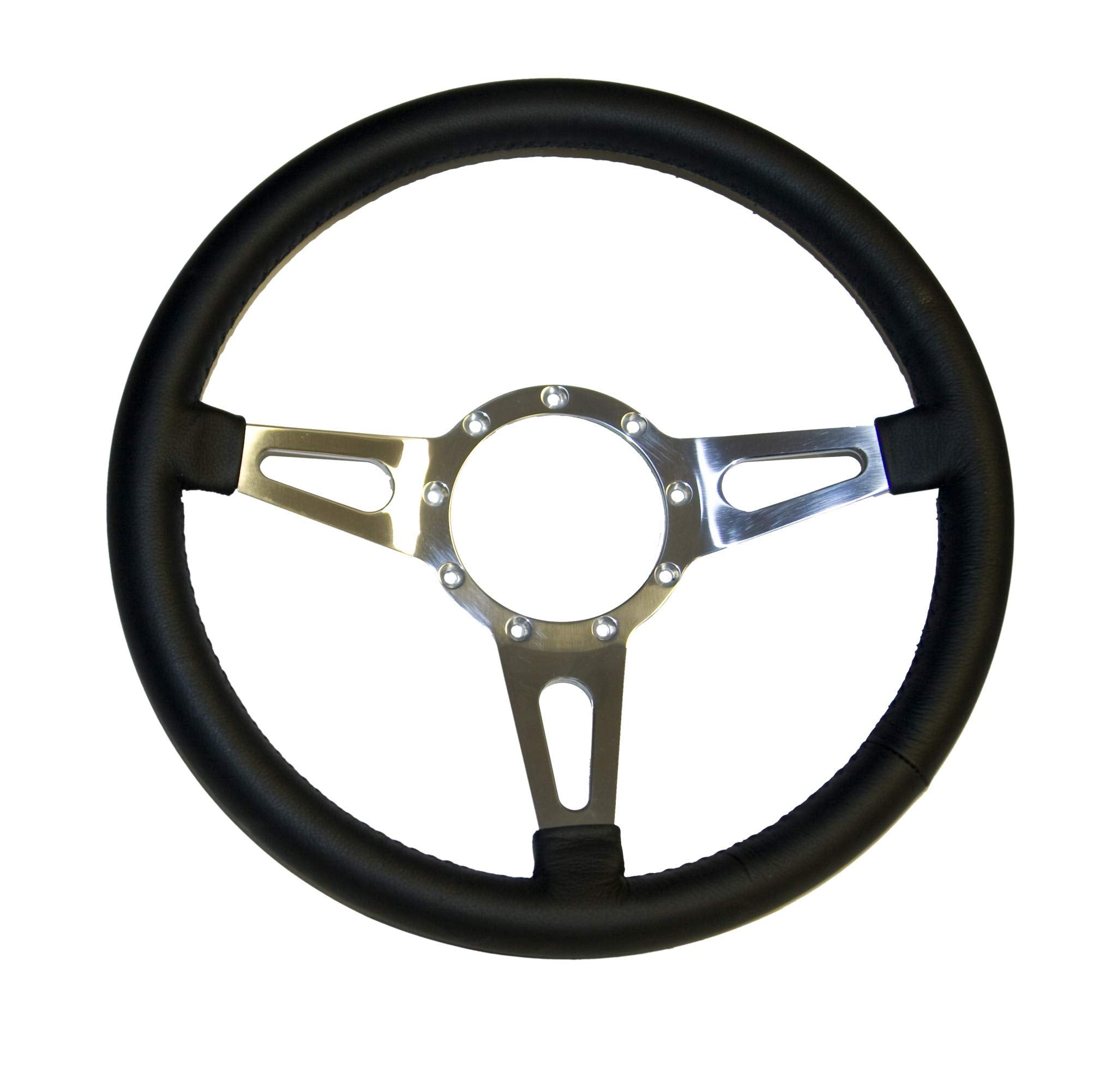 14" Str Whl Blk Scott Drake - 65-73 Lthr (S1MS-3600-BK-14)