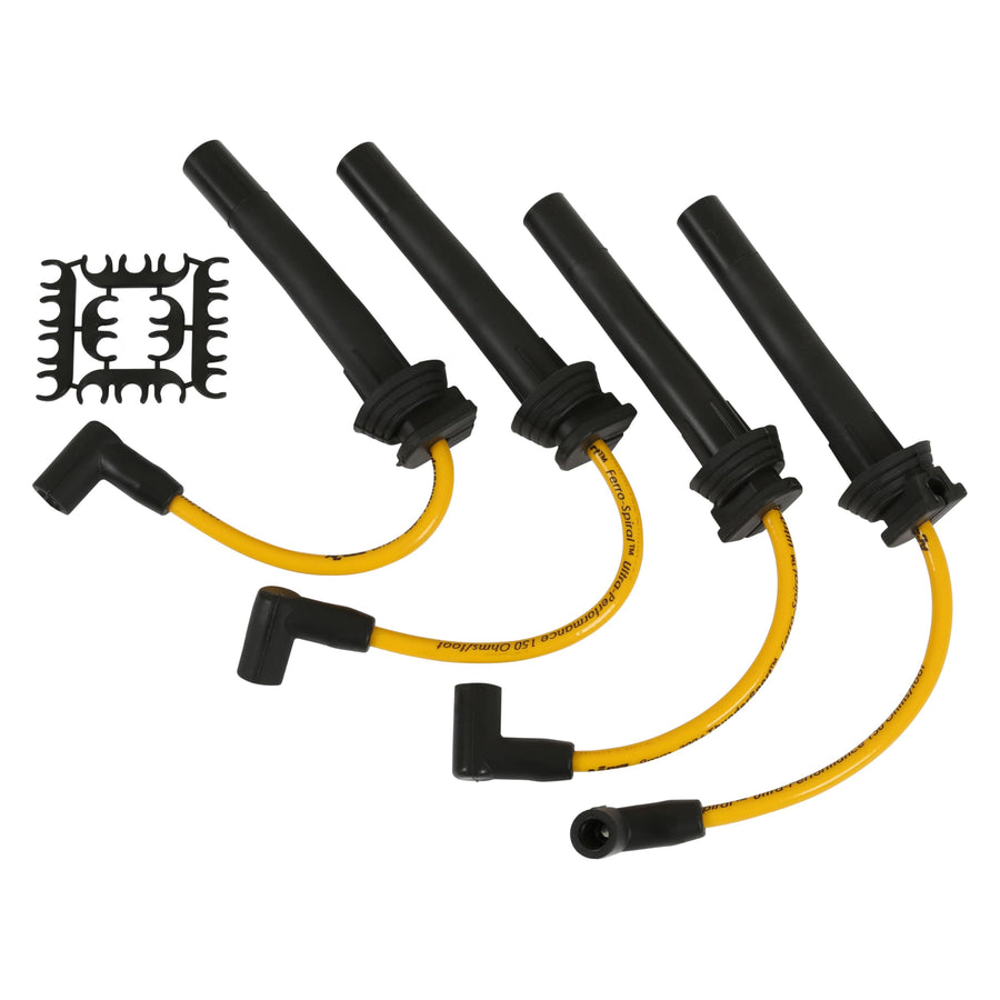 Thundersport ACCEL 7964Y 8mm Custom Fit Spark Plug Wires YELLOW