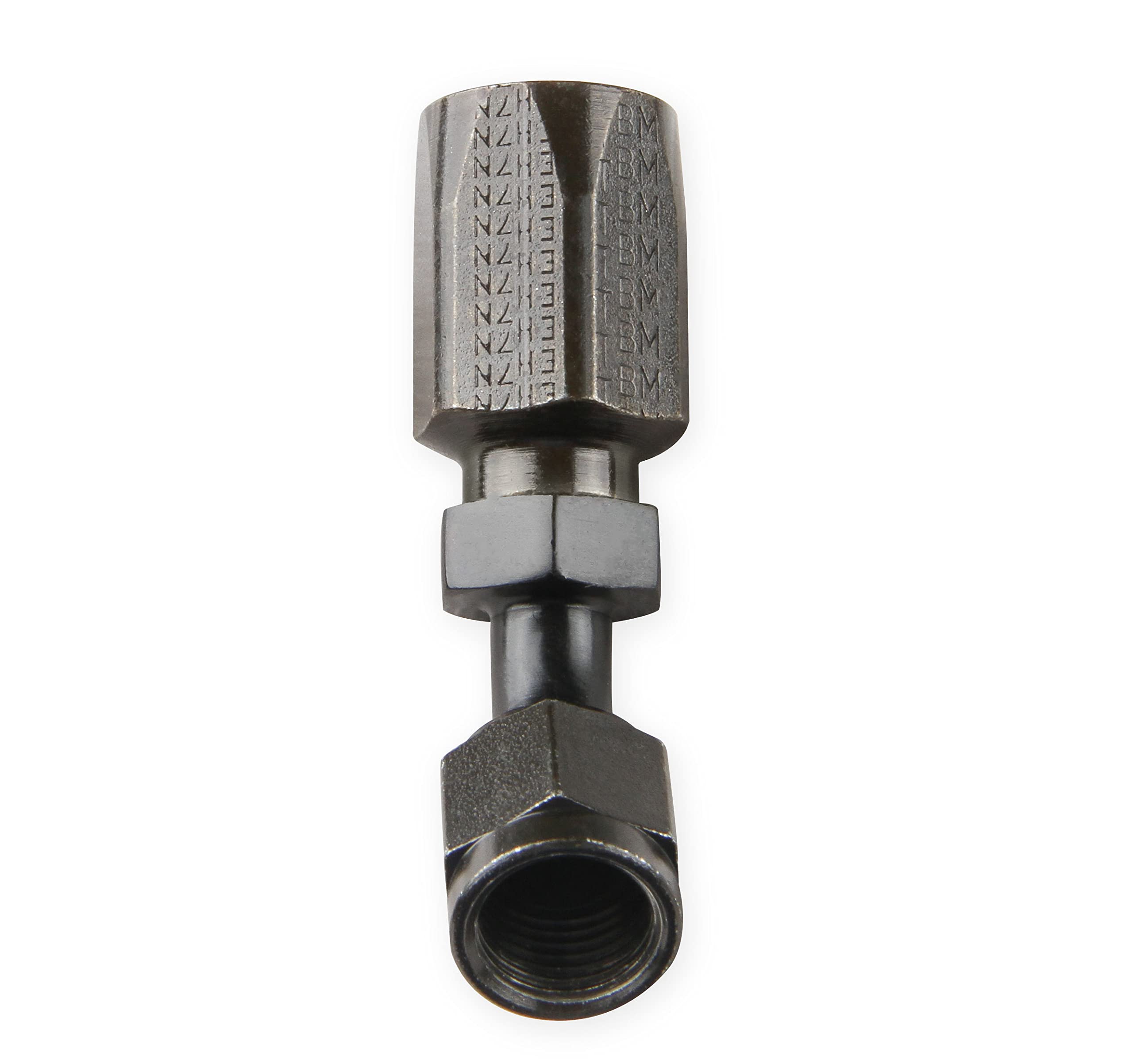 Power Steering Hose End Earl's -6 45 Deg. Black Chromate