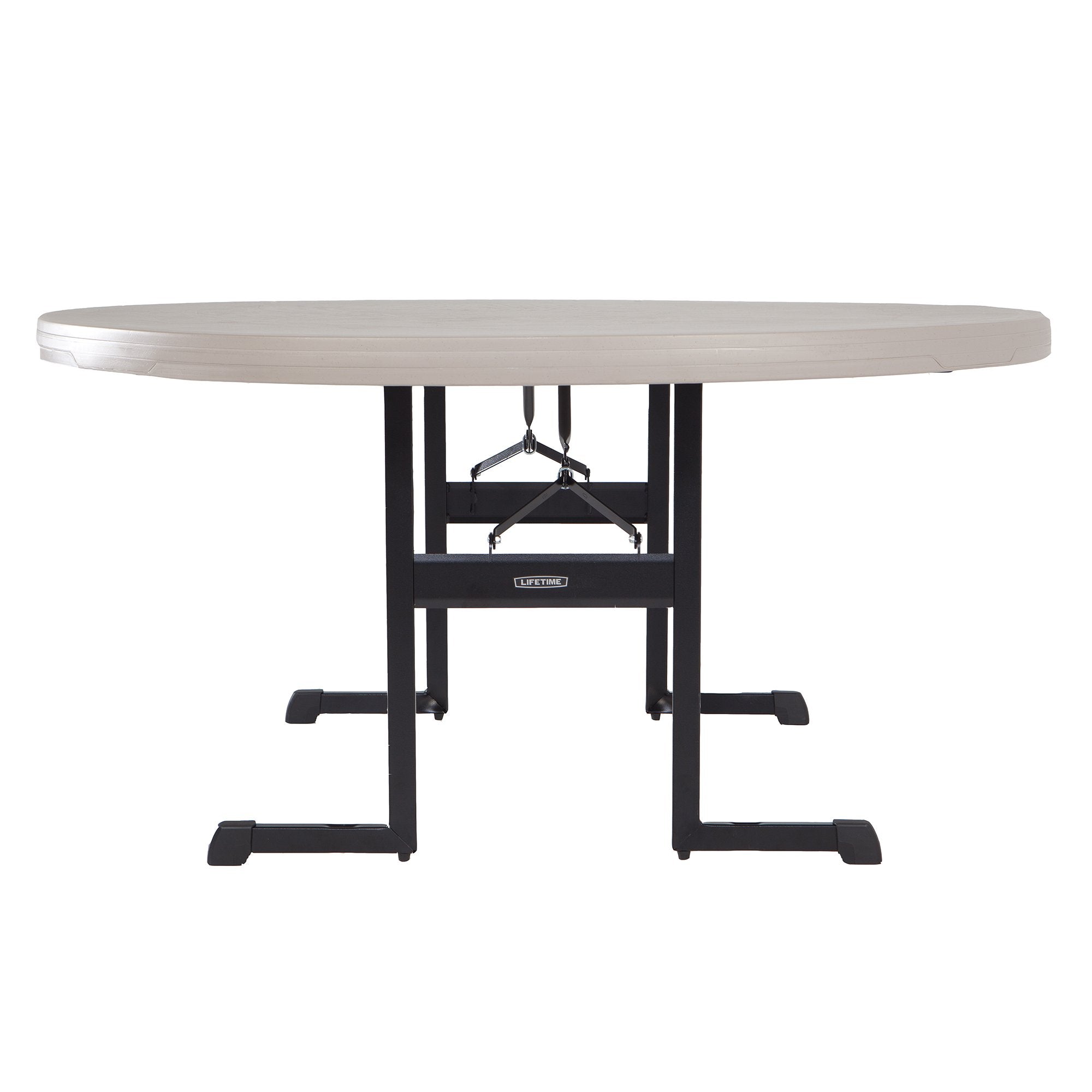 5' LIFETIME Professional Round Folding Table, Putty