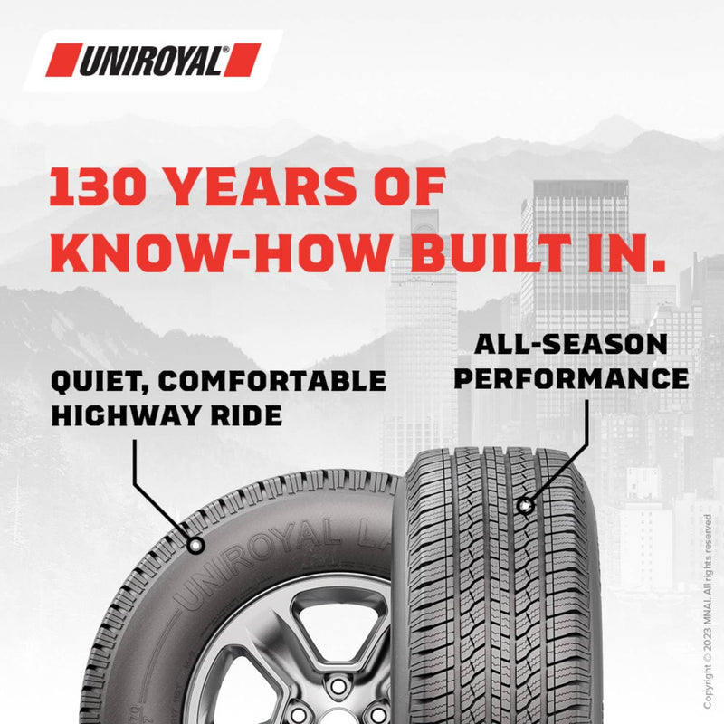 Laredo HT Uniroyal Car Tire for Light Trucks, SUVs, and Crossovers - 245/60R20 107H