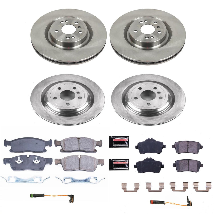 Power Stop KOE8435 Front and Rear Replacement Brake Kit-OE Brake Rotors & Ceramic Brake Pads For Mercedes-Benz GLE400, Mercedes-Benz GLE, Mercedes-Benz M [Model Specific]