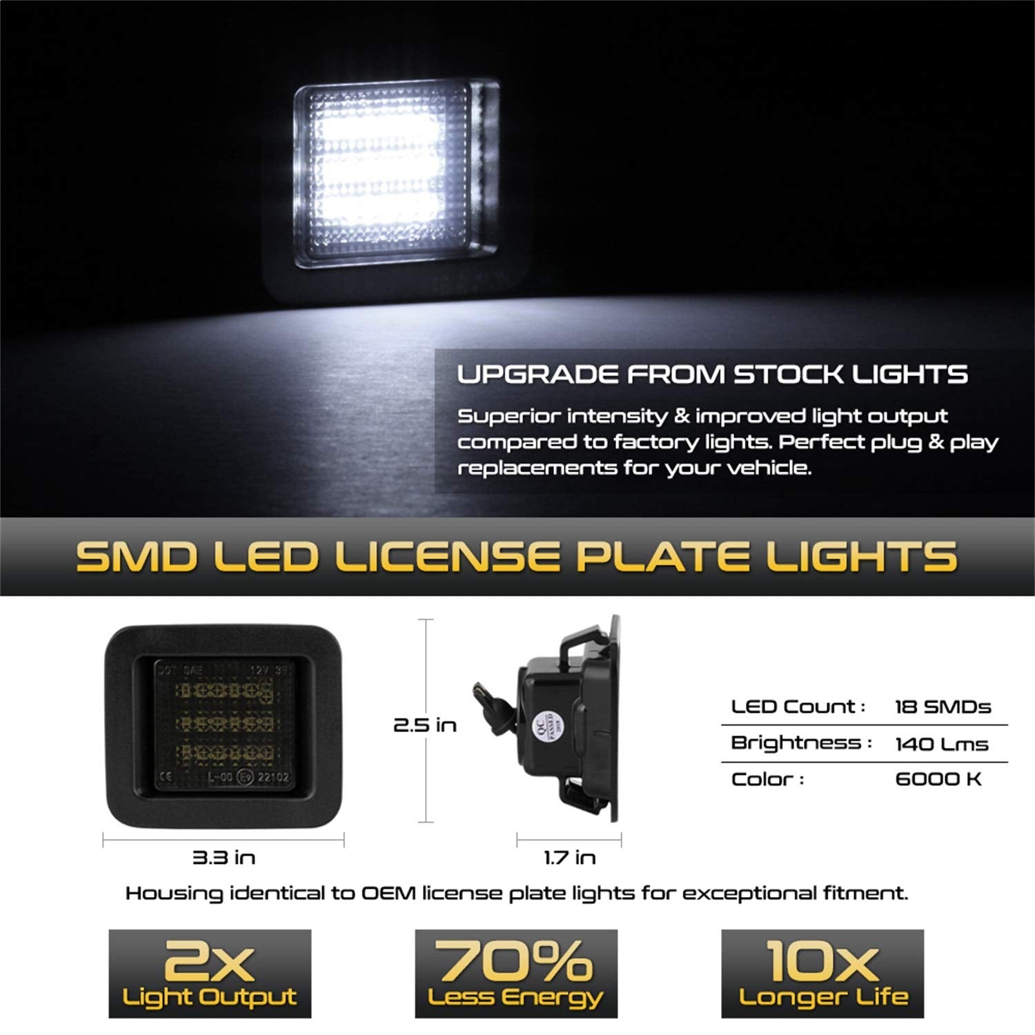 Plate Bulb Assembly Xtune Replacement (LAC-LP-FF15015-SM)