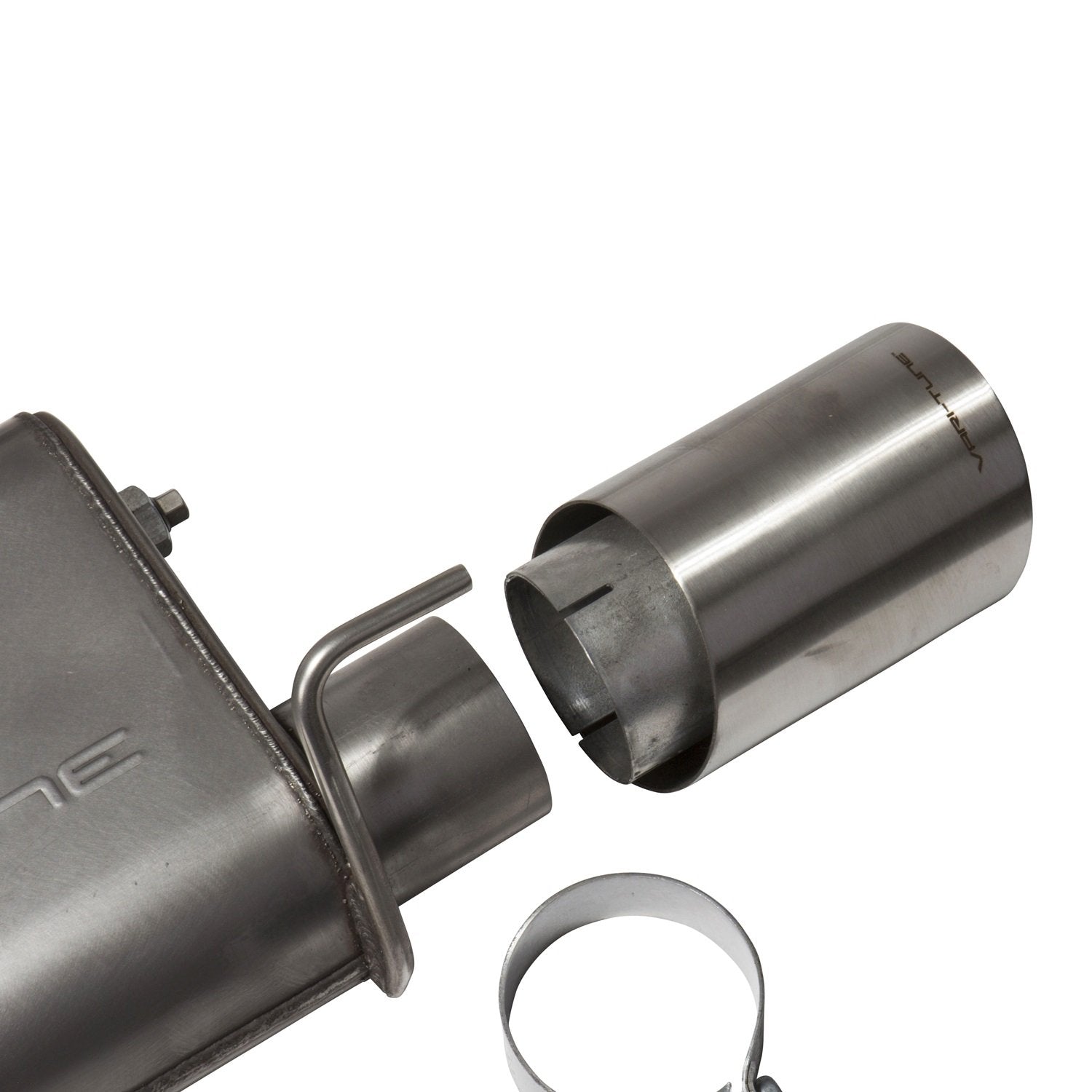 Vari-Tune BBK Performance Parts 41115 Axle Back Exhaust Kit 2.75 in. Pipe Dia. Single 4 in. Brushed Stainless Tips Incl. All Required New Hangers/Hardware/All New Clamps 304 Stainless Steel