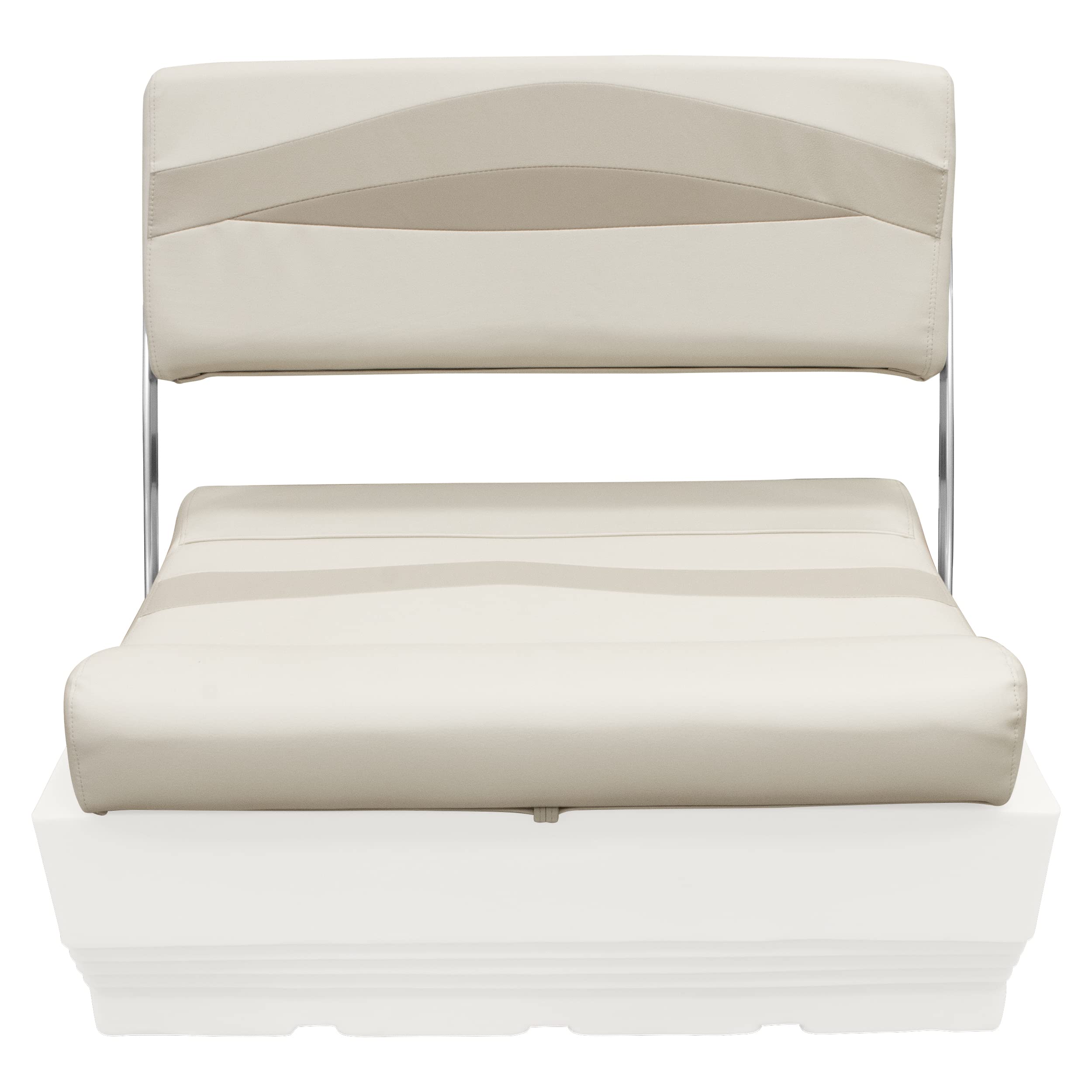 Wise Premier Series BM1152-1066 Pontoon Flip-Flop Seat Cushion Set, Stone/Mocha Java/Khaki