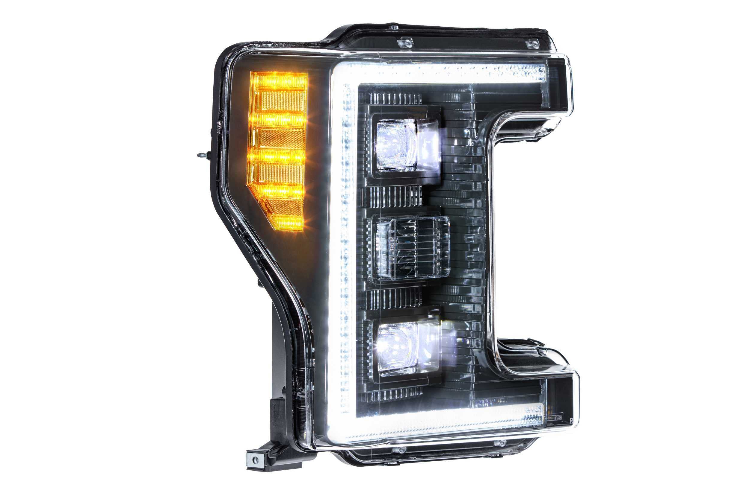 Morimoto XB LED Headlight Housing Upgrade, Fits 2017-2019 Ford Superduty, Plug and Play Replacement, DOT Approved Assembly with LED Headlights (High/Low), DRLs, & UV Coated Lenses (1x LF554)