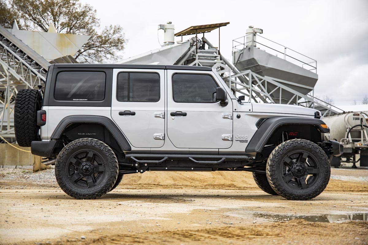Rough Country 1.25" Body Lift Kit for JL Jeep Wrangler & Unlimited 4-Door (2018-2025) - Includes FRN Lift Pucks