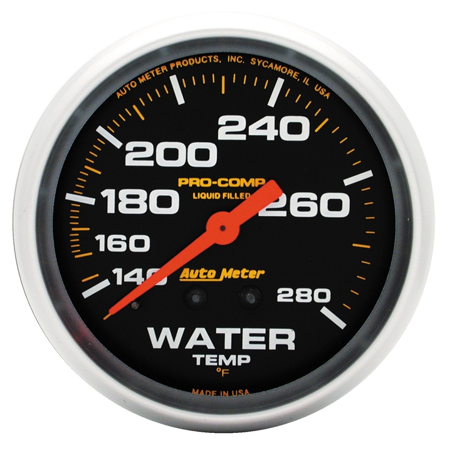 Auto Meter Mechanical Liquid-filled 5431 Water Temperature Gauge