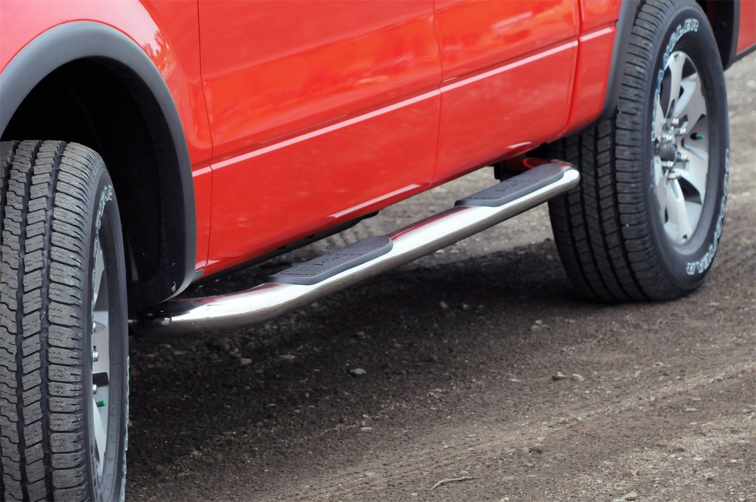 3" Round Dee Zee Stainless Steel Nerf Bars