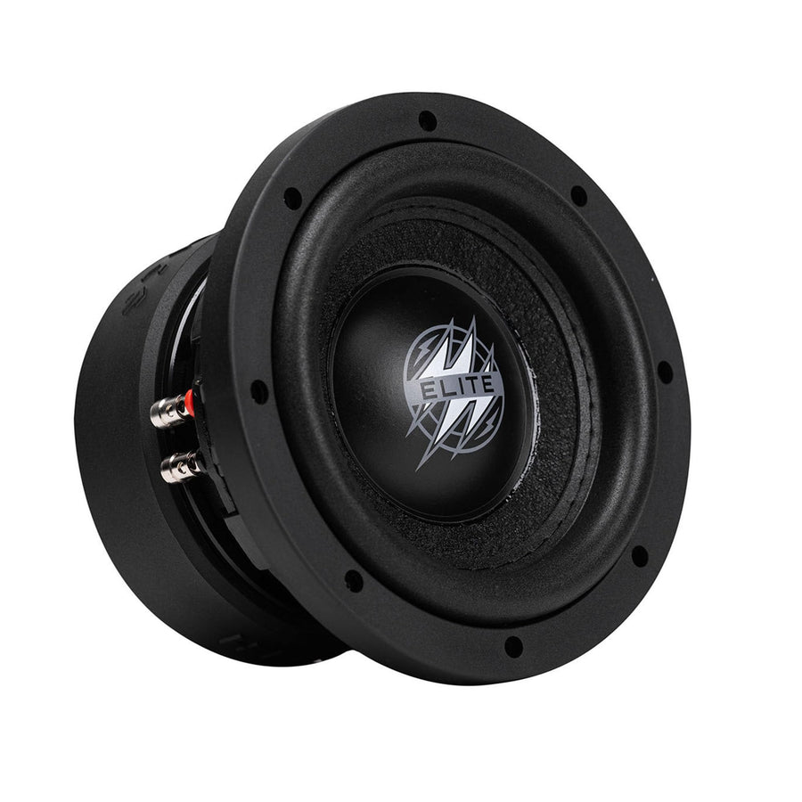 Hifonics 6.5 Inch Elite Car Mount Subwoofer with Dual 4 Ohm Voice Coil Speaker 600 Watt Peak Power Mobile Amplifier System, Black