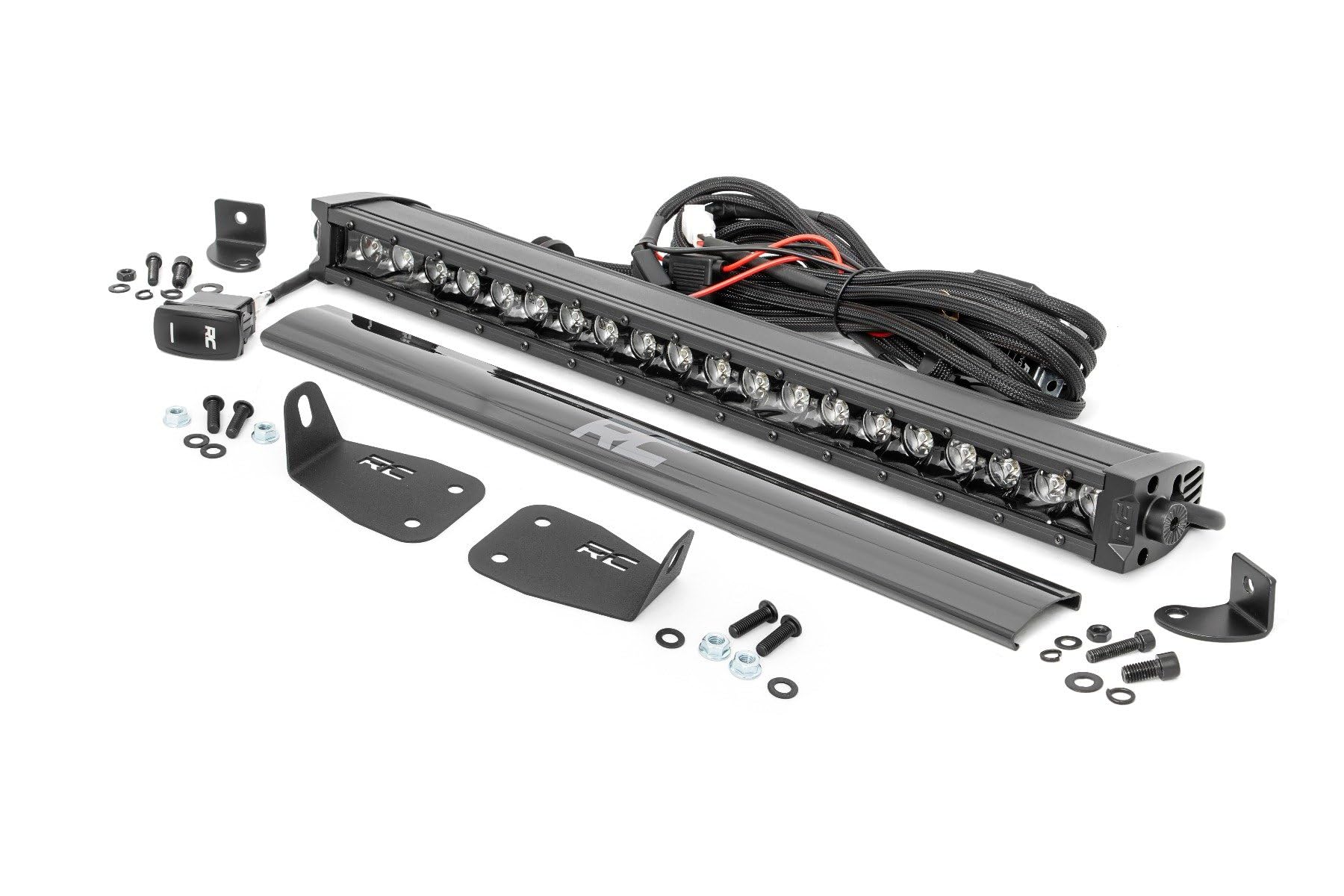 20" Rough Country Black Series DRL LED Light Bumper Kit for Ford Bronco Sport (2021-2025)
