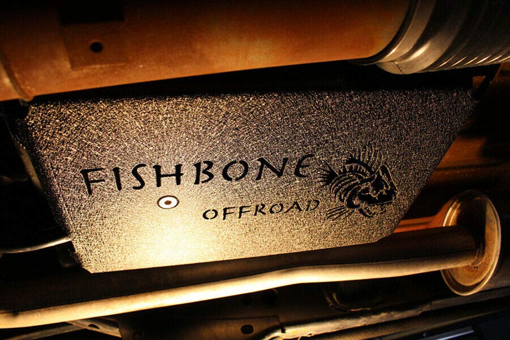 Offroad FISHBONE Jeep JK EVAP Canister Skid Plates 07-11 Wrangler JK Steel Black Textured Powdercoat