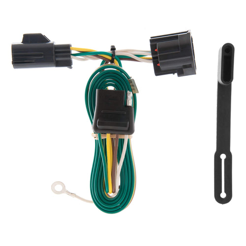 CURT Vehicle-Side 55124 Custom 4-Pin Trailer Wiring Harness, Fits Select Jeep Wrangler JK