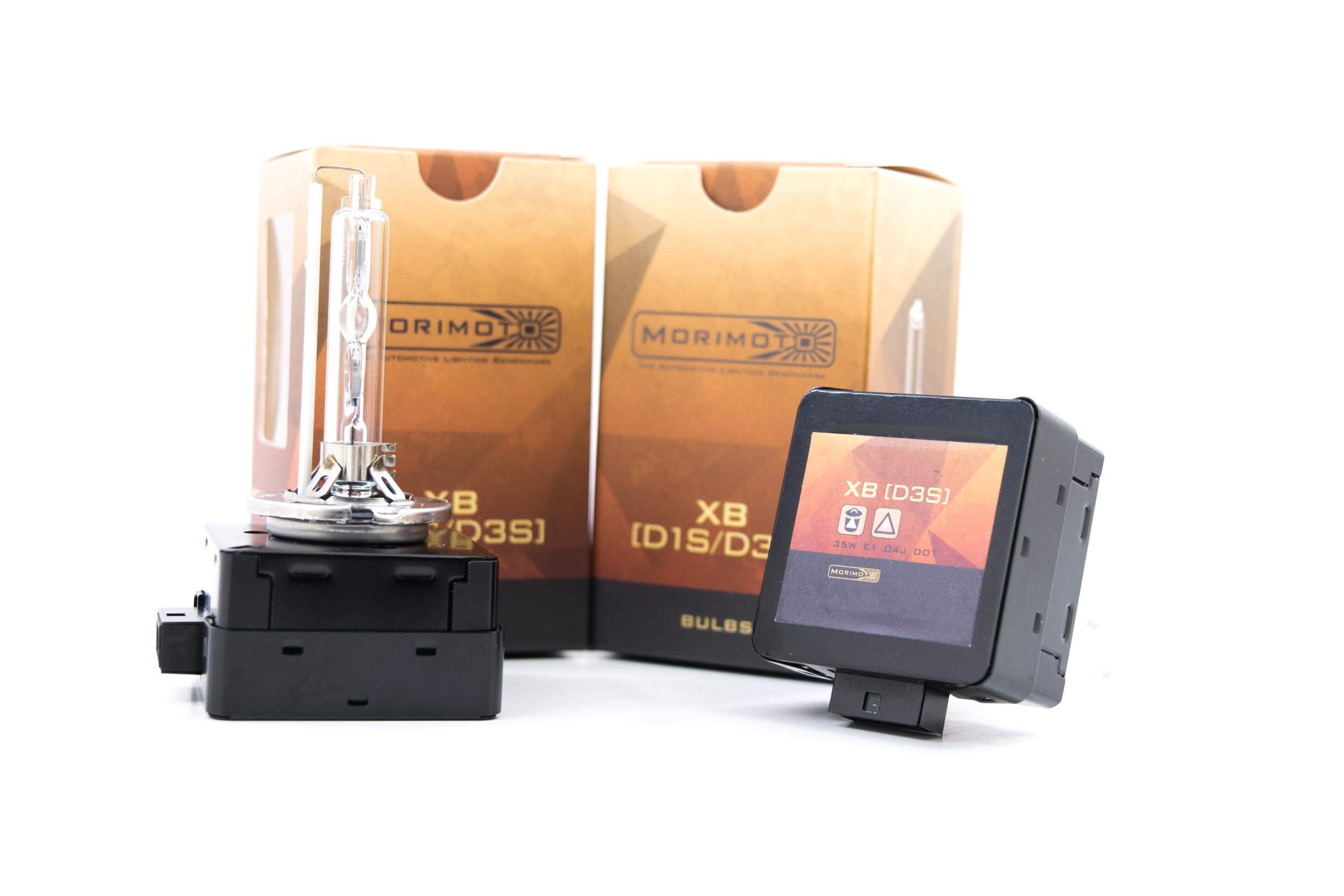 Morimoto D3S XB HID Bulbs, Pair of 6000k Xenon Bulbs, High intensity Discharge Bulbs, Universal Plug and Play for Easy Install, Bright & Powerful Upgrade (1x MM.N.077)