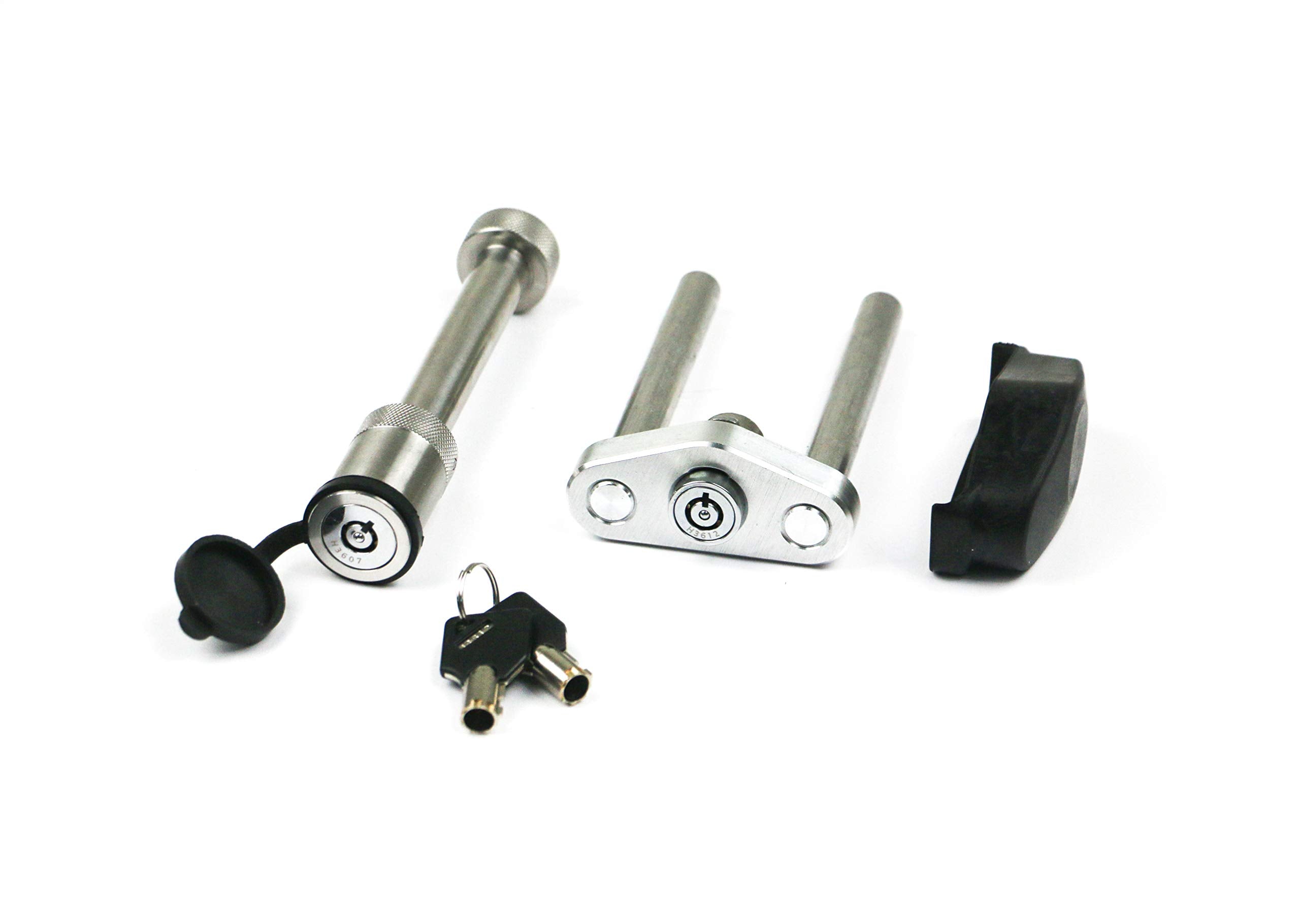 Weigh Safe WS06 - Dual Pin Lock and Keyed Alike Receiver Pin (Designed to Function with 2",2.5" & 3" Receivers). ONLY FITS 180 Hitch Ball MOUNTS, Black